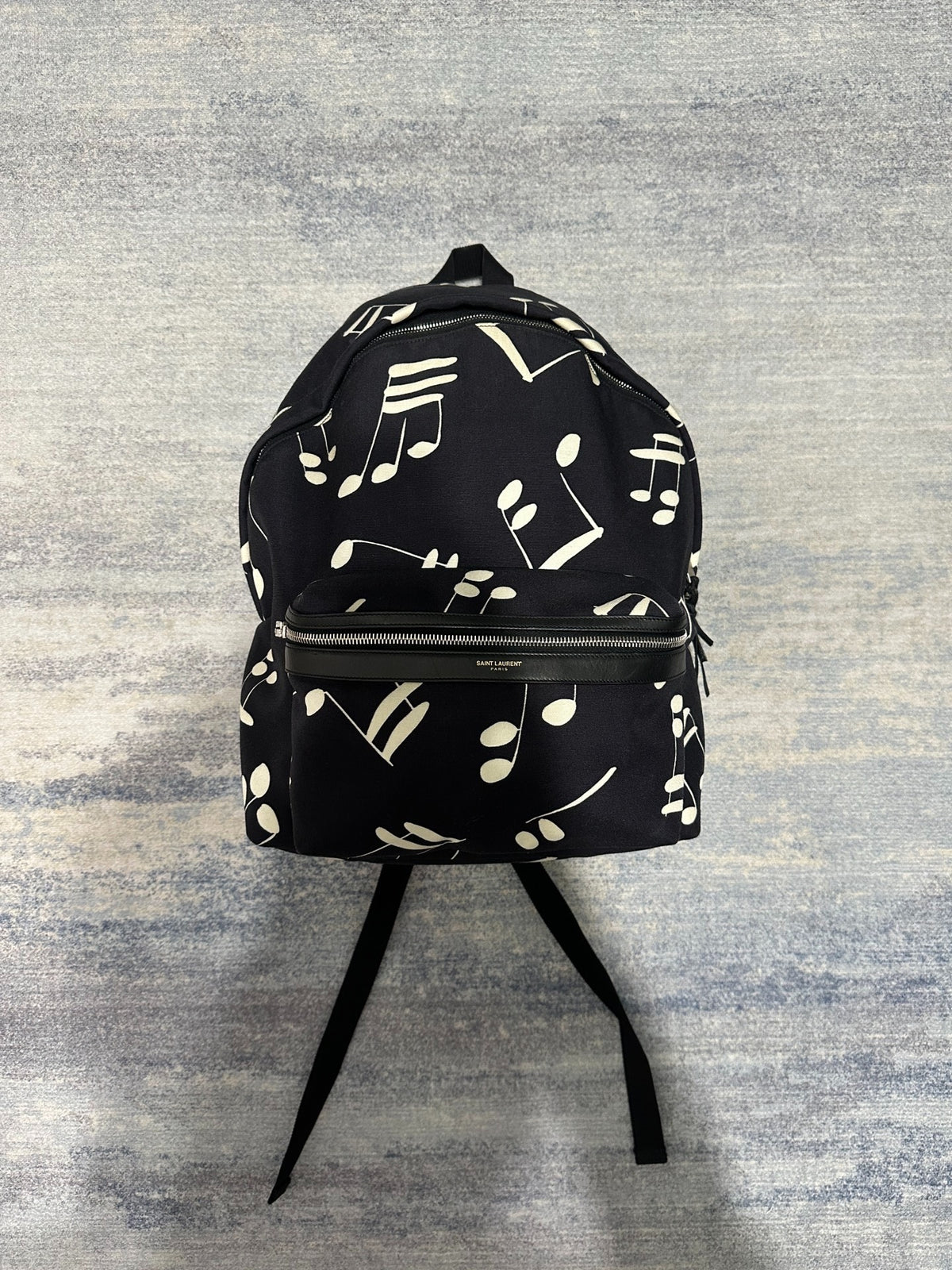 Saint Laurent SS16 Musical Notes Pieced Leather Backpack