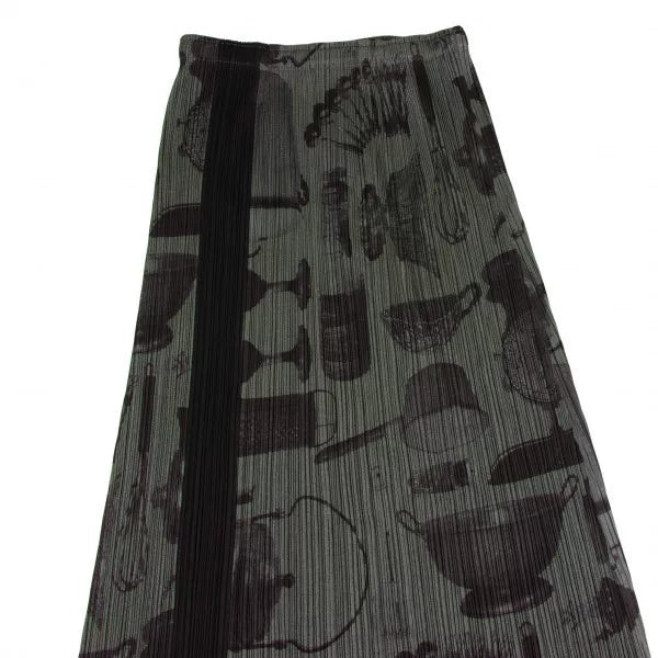 Issey Miyake Vintage Grey Kitchenware Pleated Skirt