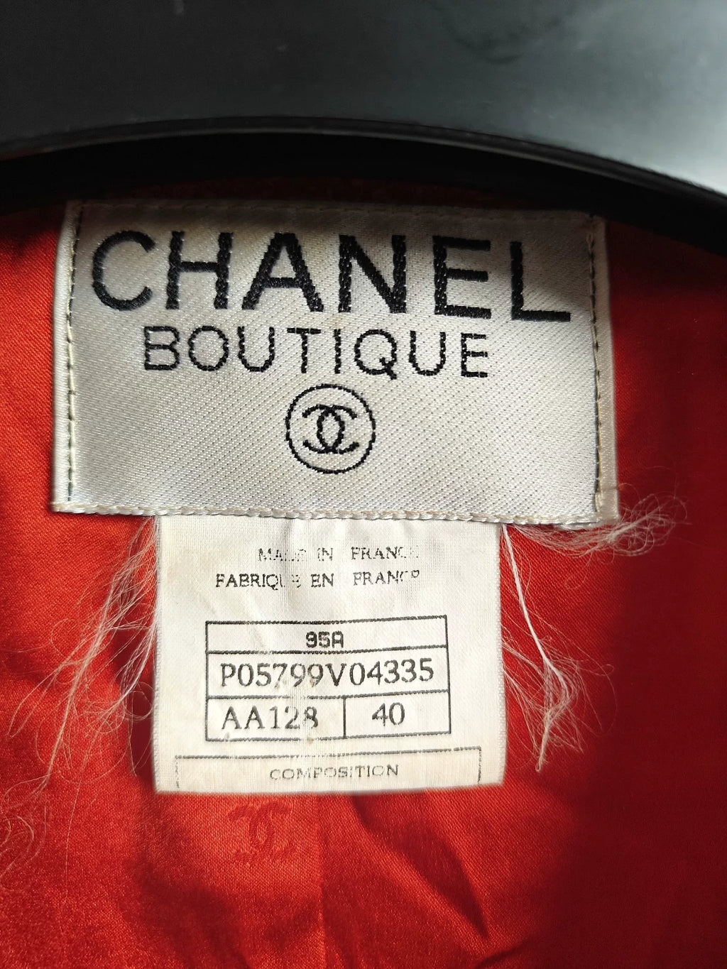 Chanel Red Wool Jacket