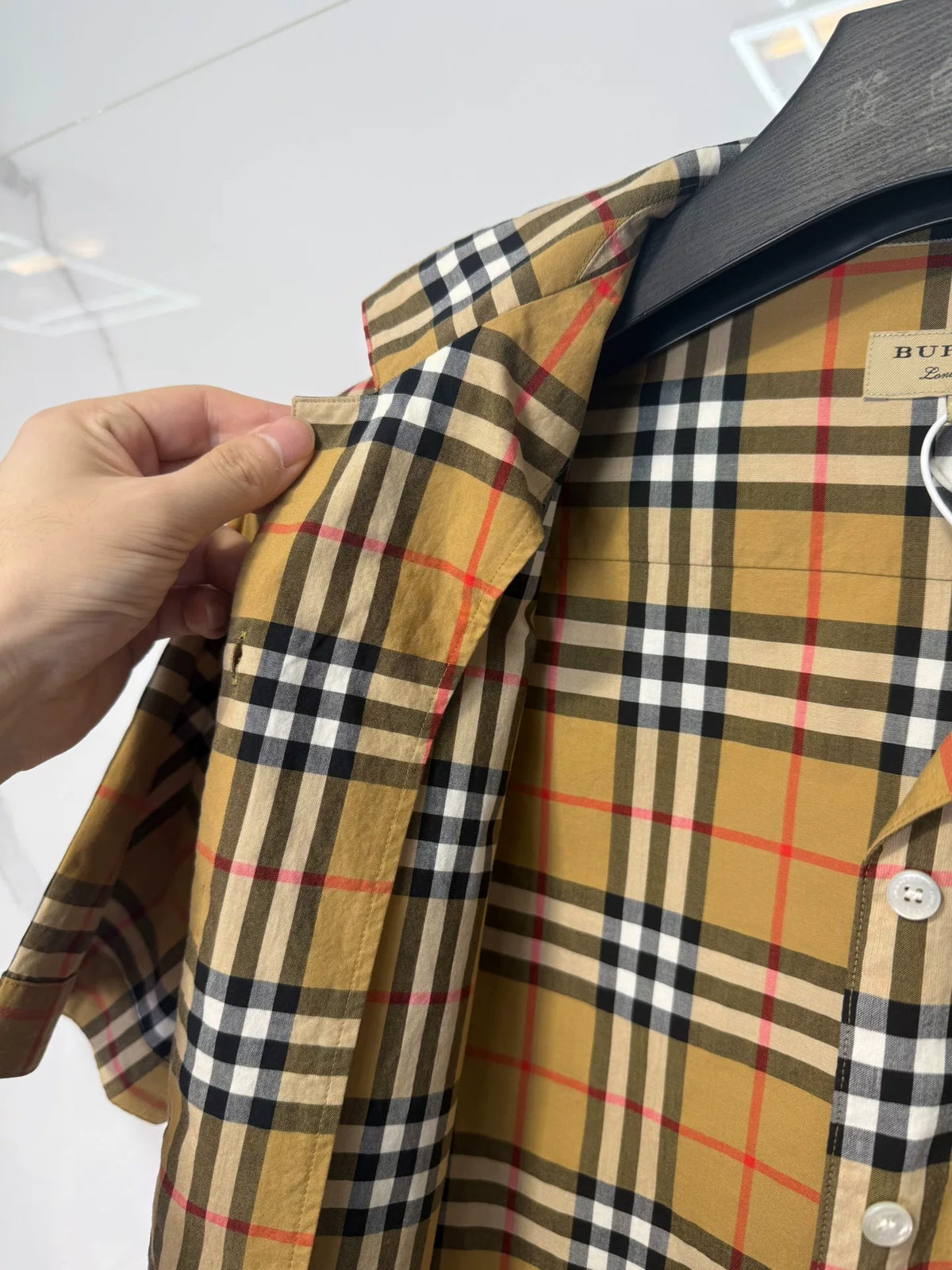 Burberry Brown Plaid Shirt
