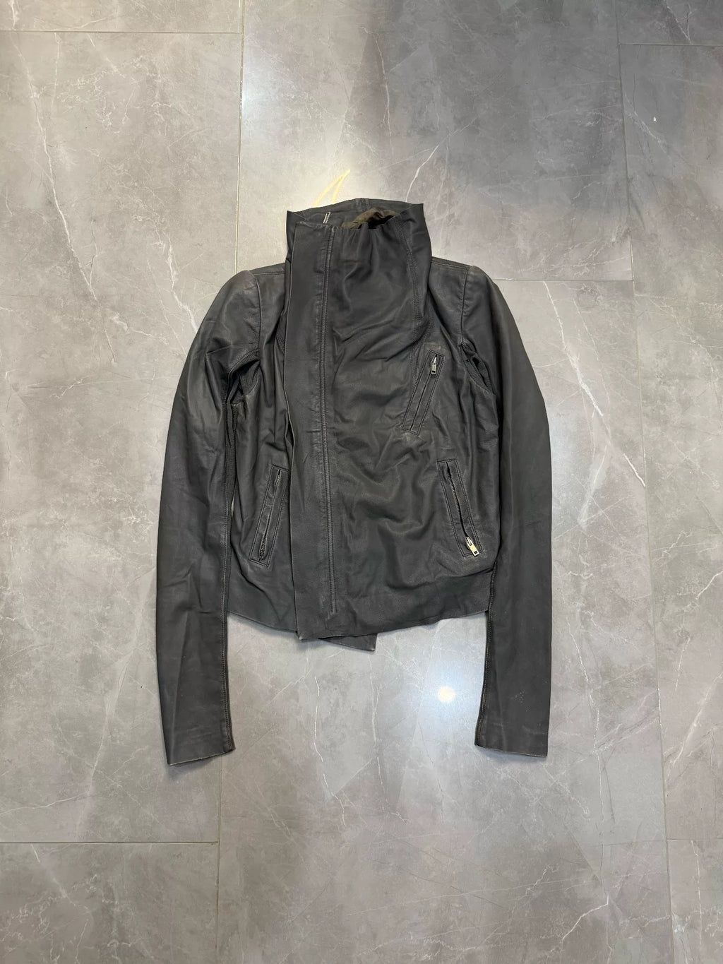 Rick Owens SS06 Turtleneck Leather Jacket