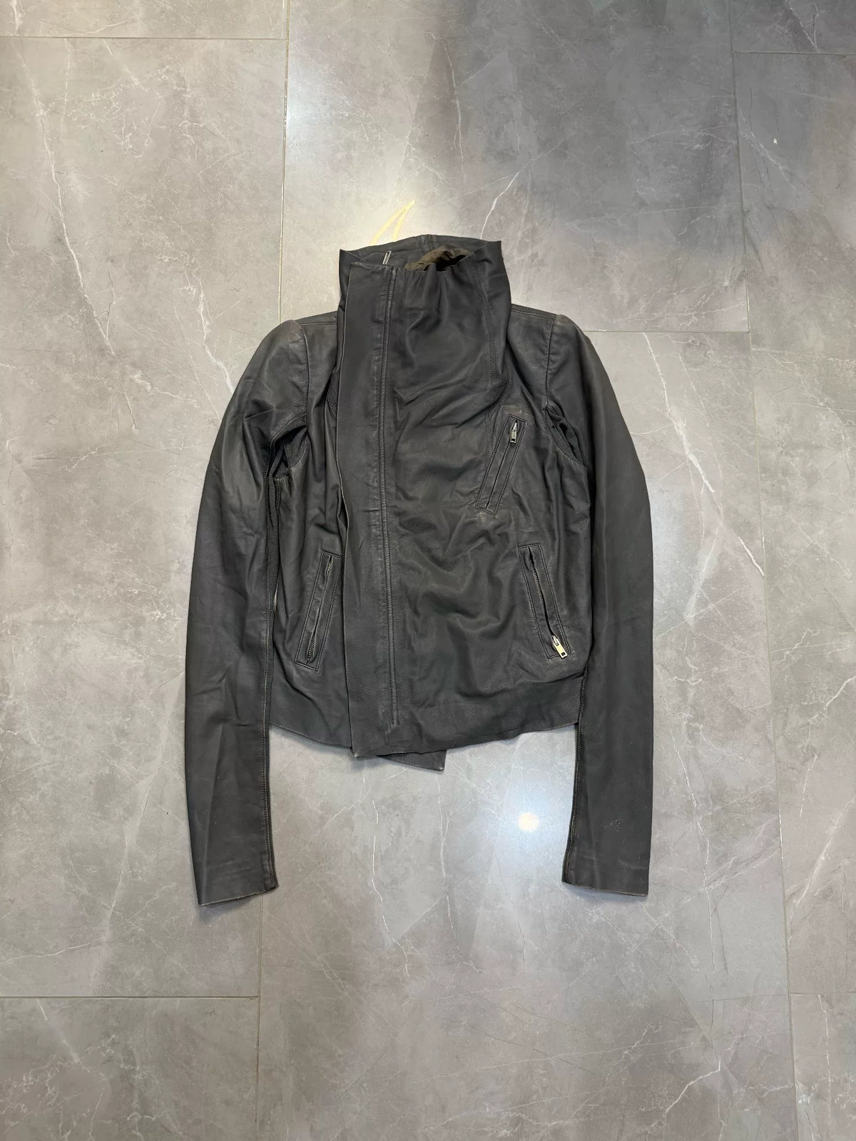 Rick Owens SS06 Turtleneck Leather Jacket