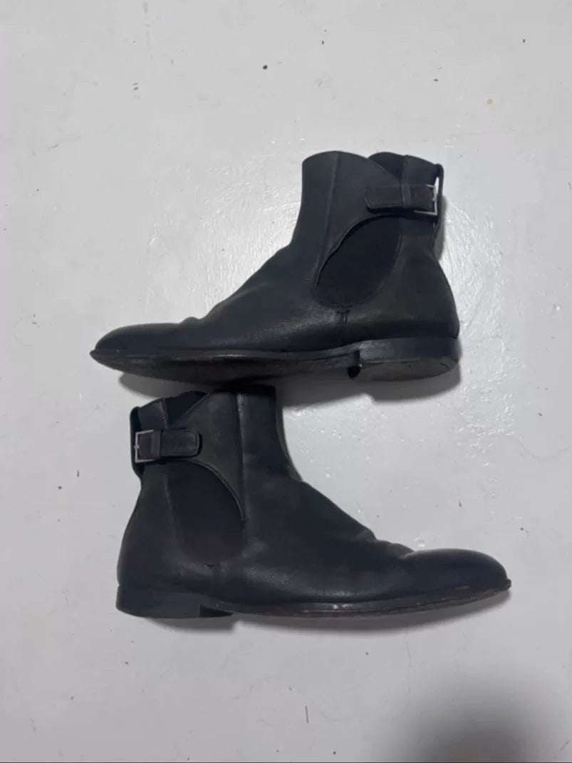 Dior Homme Early 2011 Buckle Ankle Boots