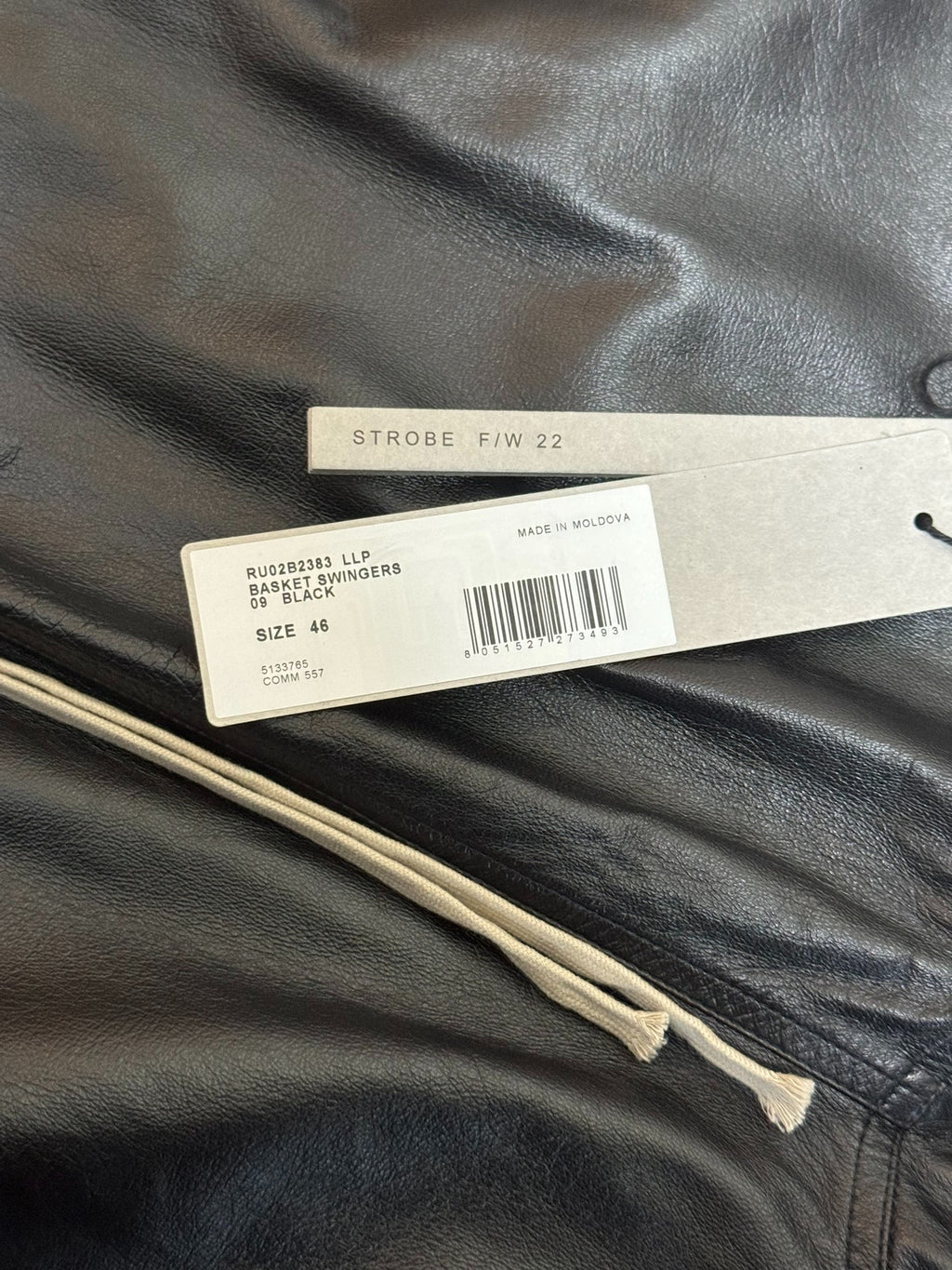 Rick Owens 22FW Leather Shorts
