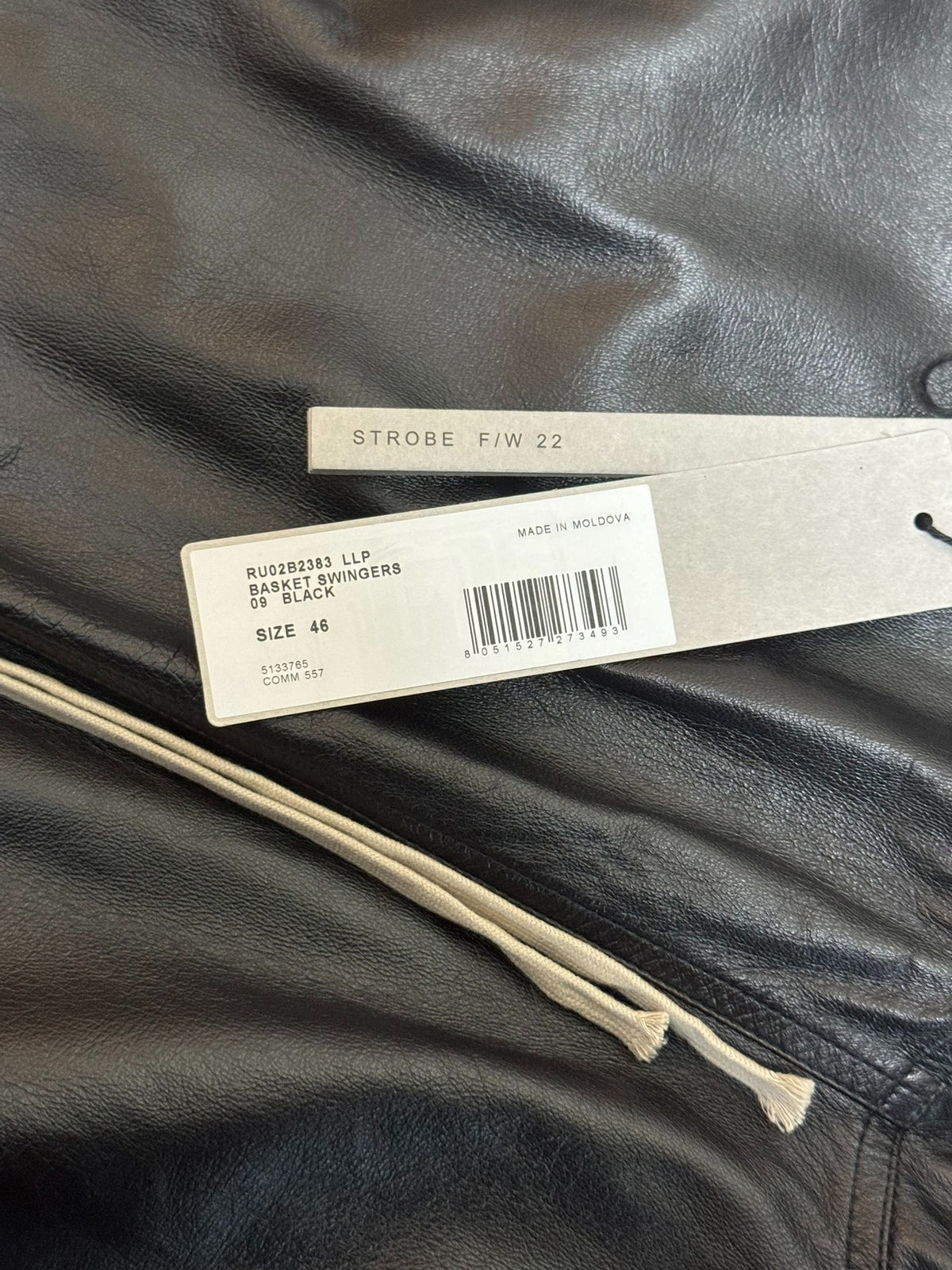 Rick Owens 22FW Leather Shorts
