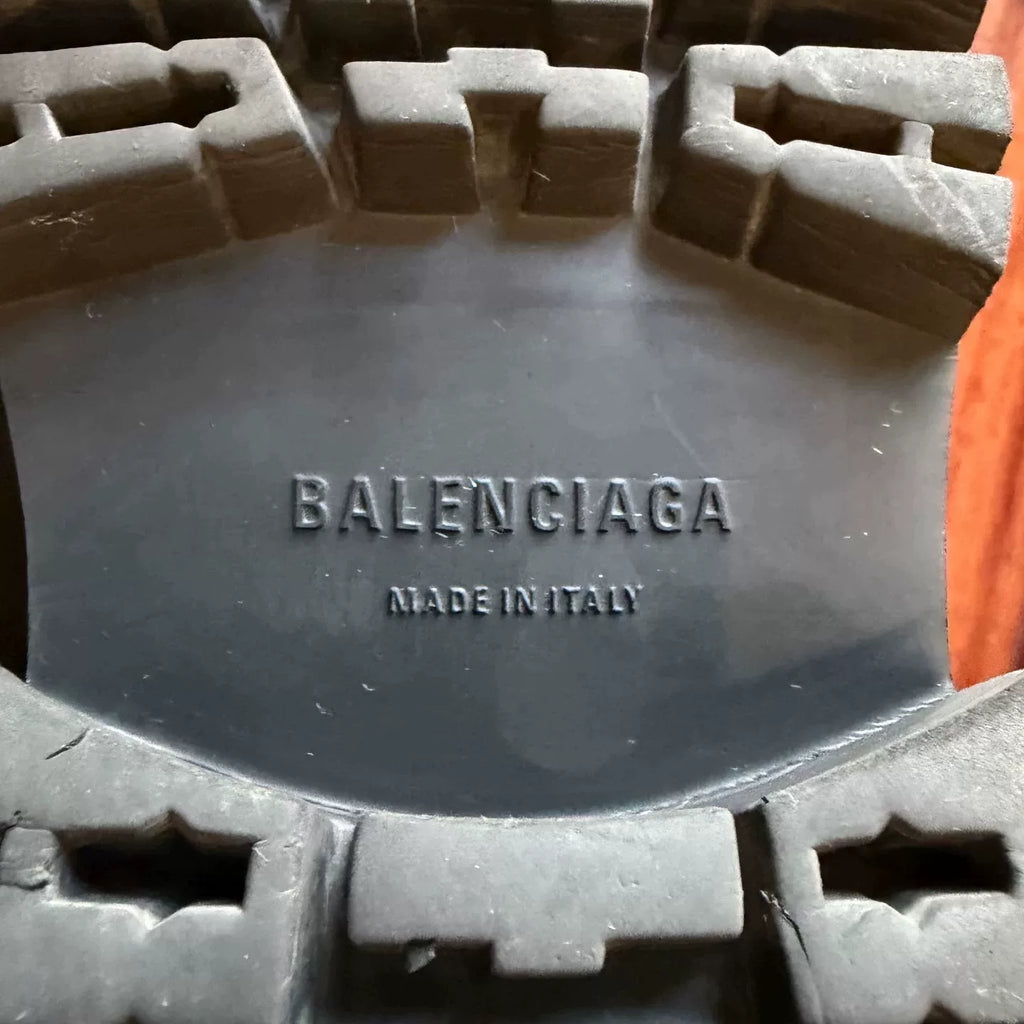 Balenciaga 25FW Double-Zipper Stomper Distressed Military Boots