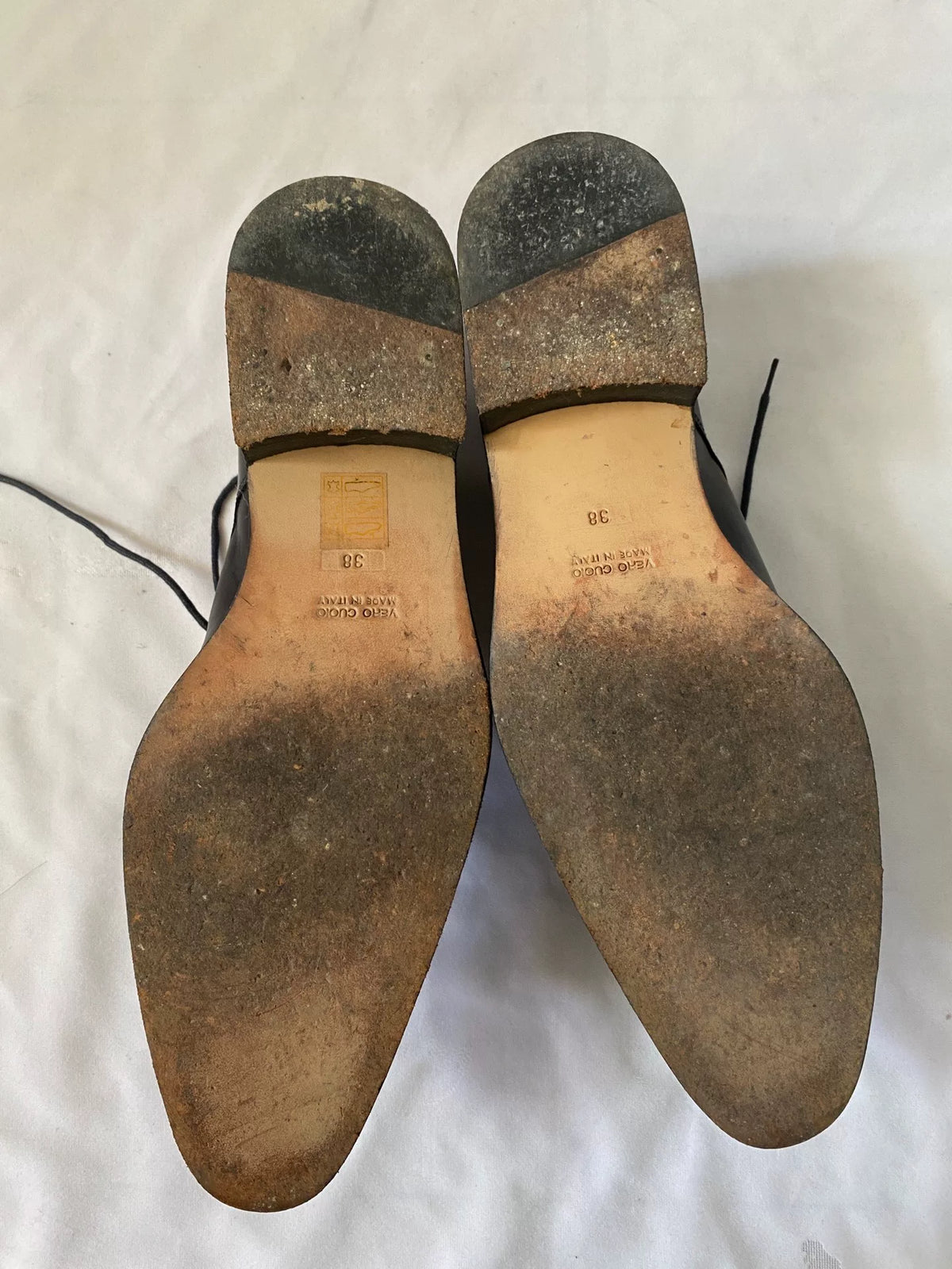 Yohji Yamamoto upturned pointed-toe leather shoes