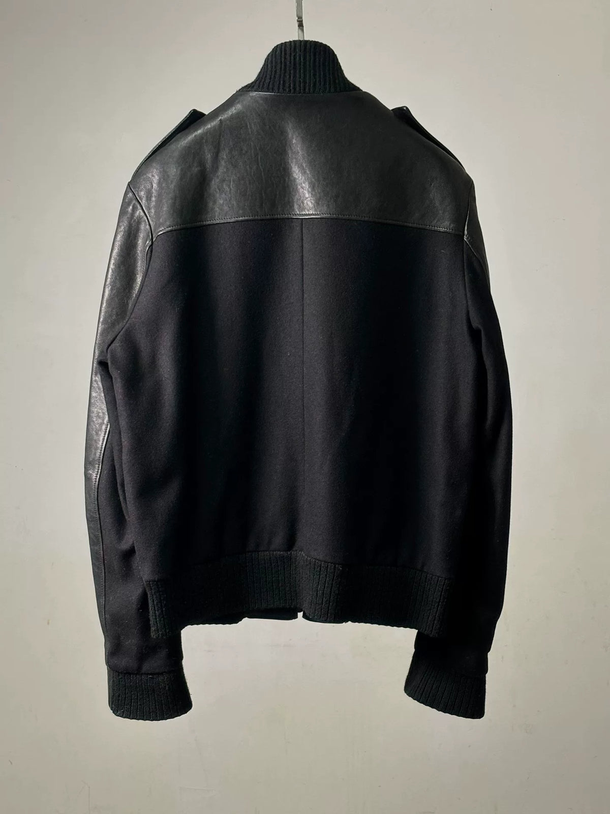 Maison Martin Margiela | 2014 Wool and Leather Zip-Up Jacket