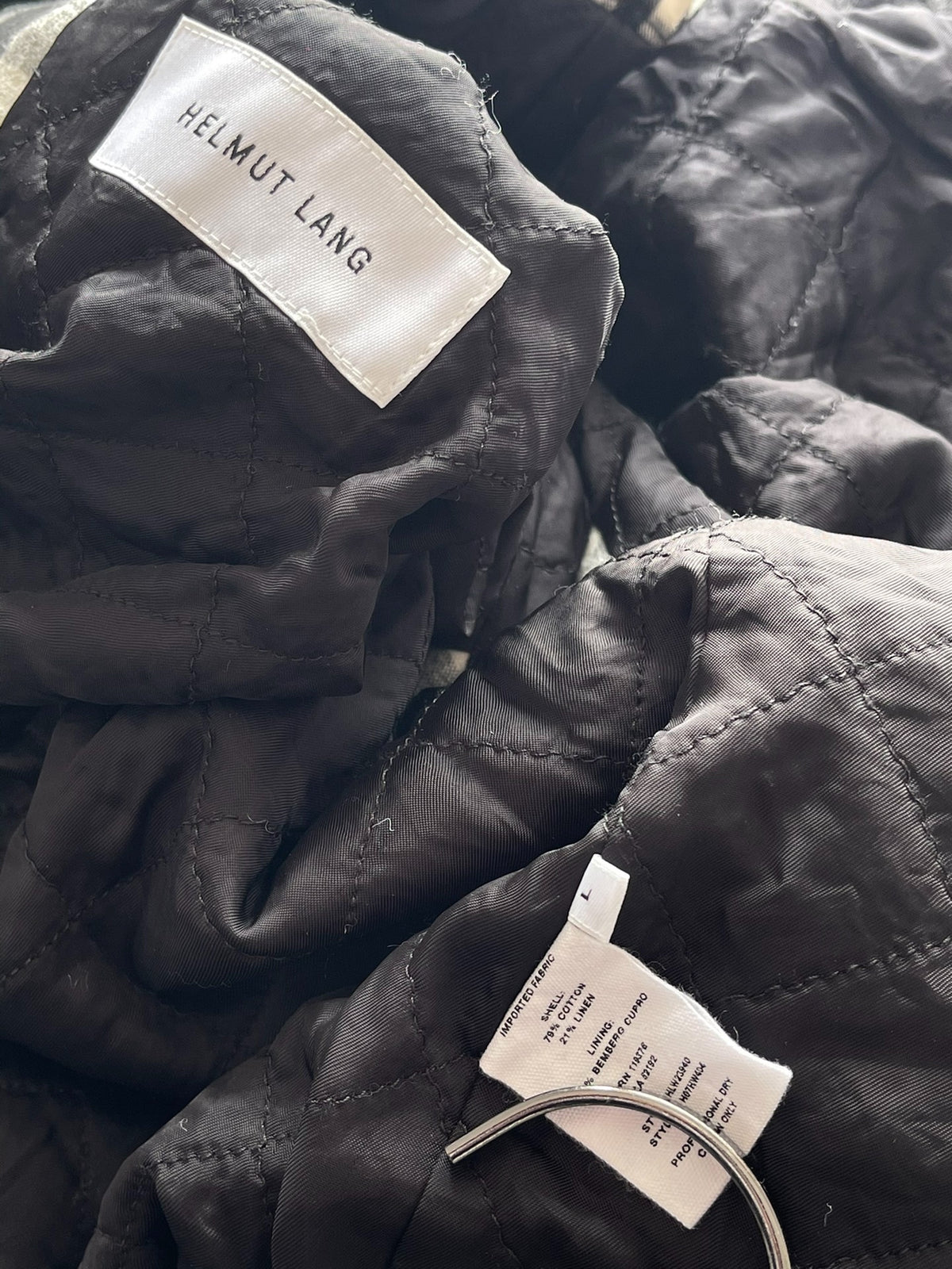 Helmut Lang Cotton Plaid Cotton Shirt Jacket Coat