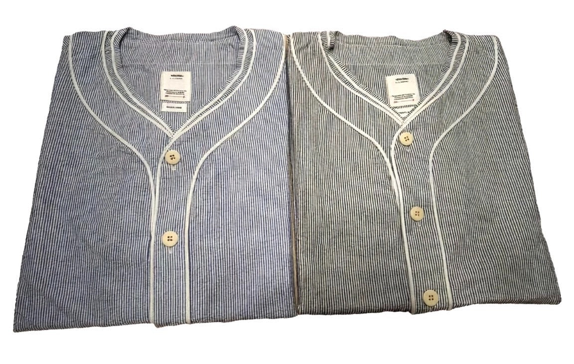Visvim 23SS Spot Dugout S/S Seersucker Cotton Linen Short Shirt