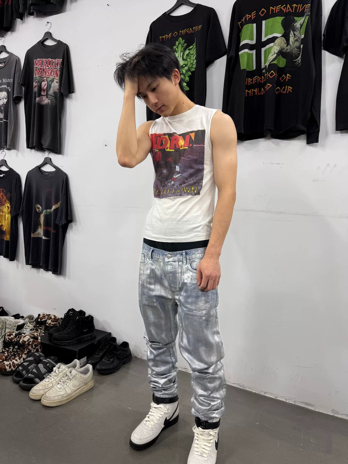 Dior Homme Silver Jeans
