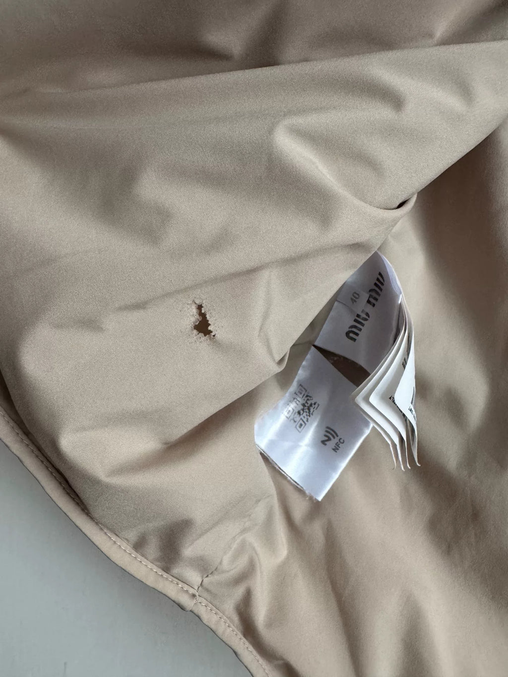 Miu Miu Khaki Cotton Vest