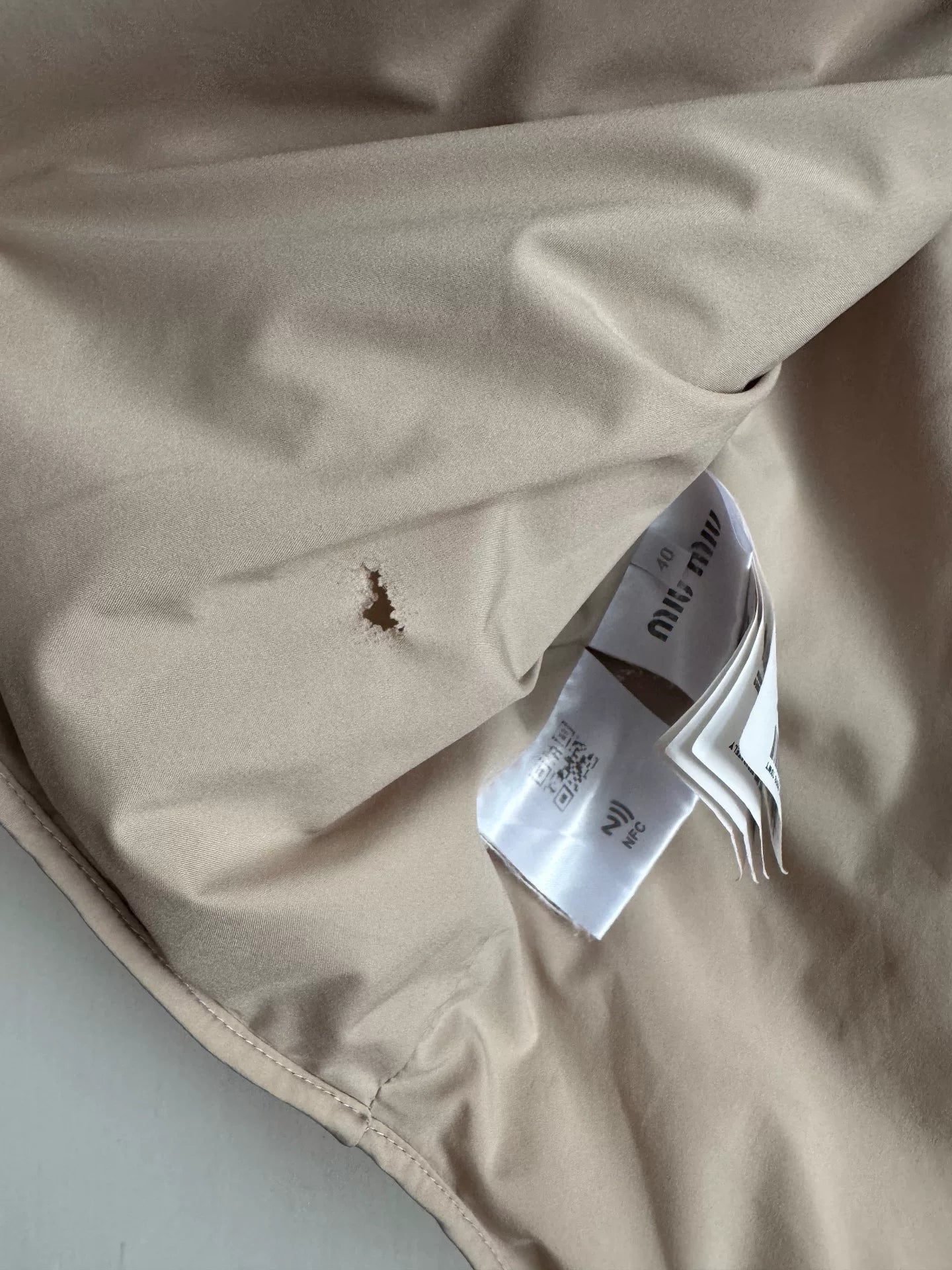 Miu Miu Khaki Cotton Vest