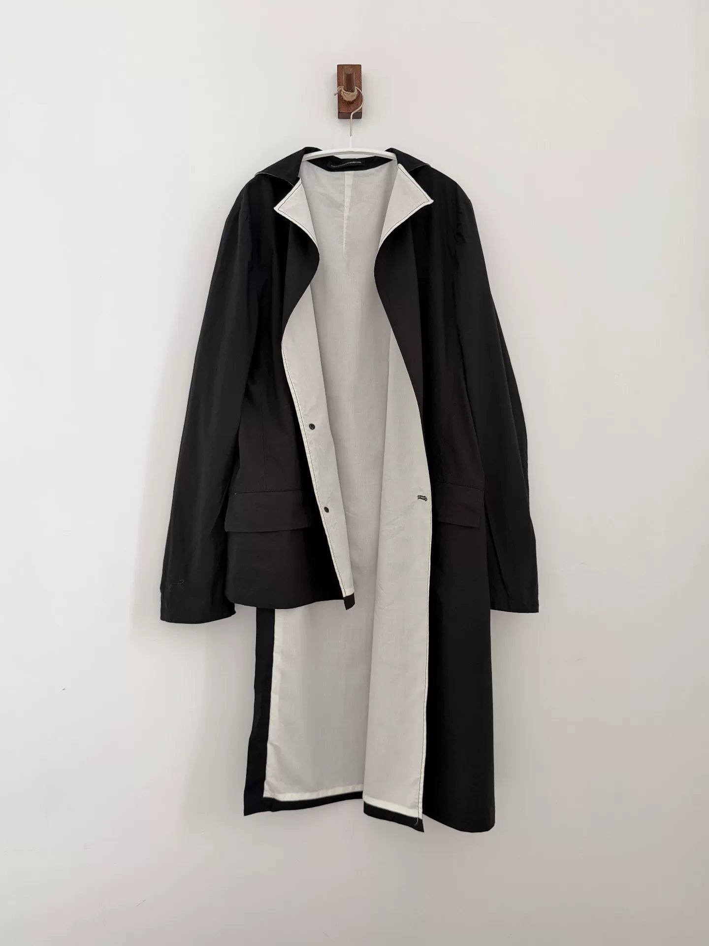 Yohji Yamamoto Y's Cotton Asymmetric Trench Coat - Devines