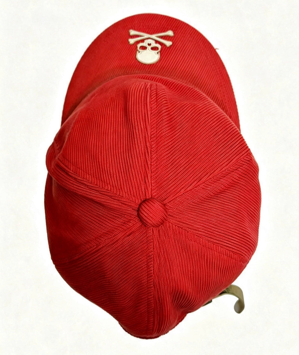 Mastermind Japan Mainline Red Baseball Skull Leather Patch Cap
