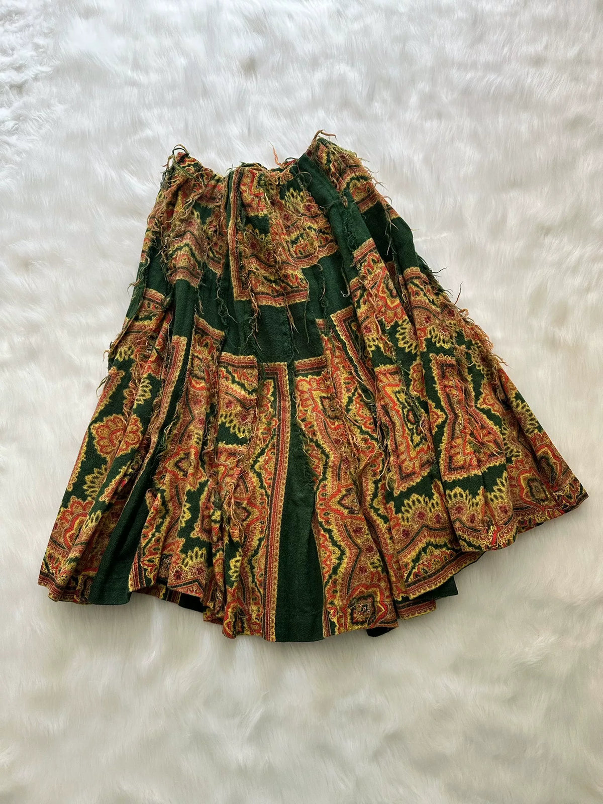 Comme Des Garcons 2003 Midi Wool Skirt