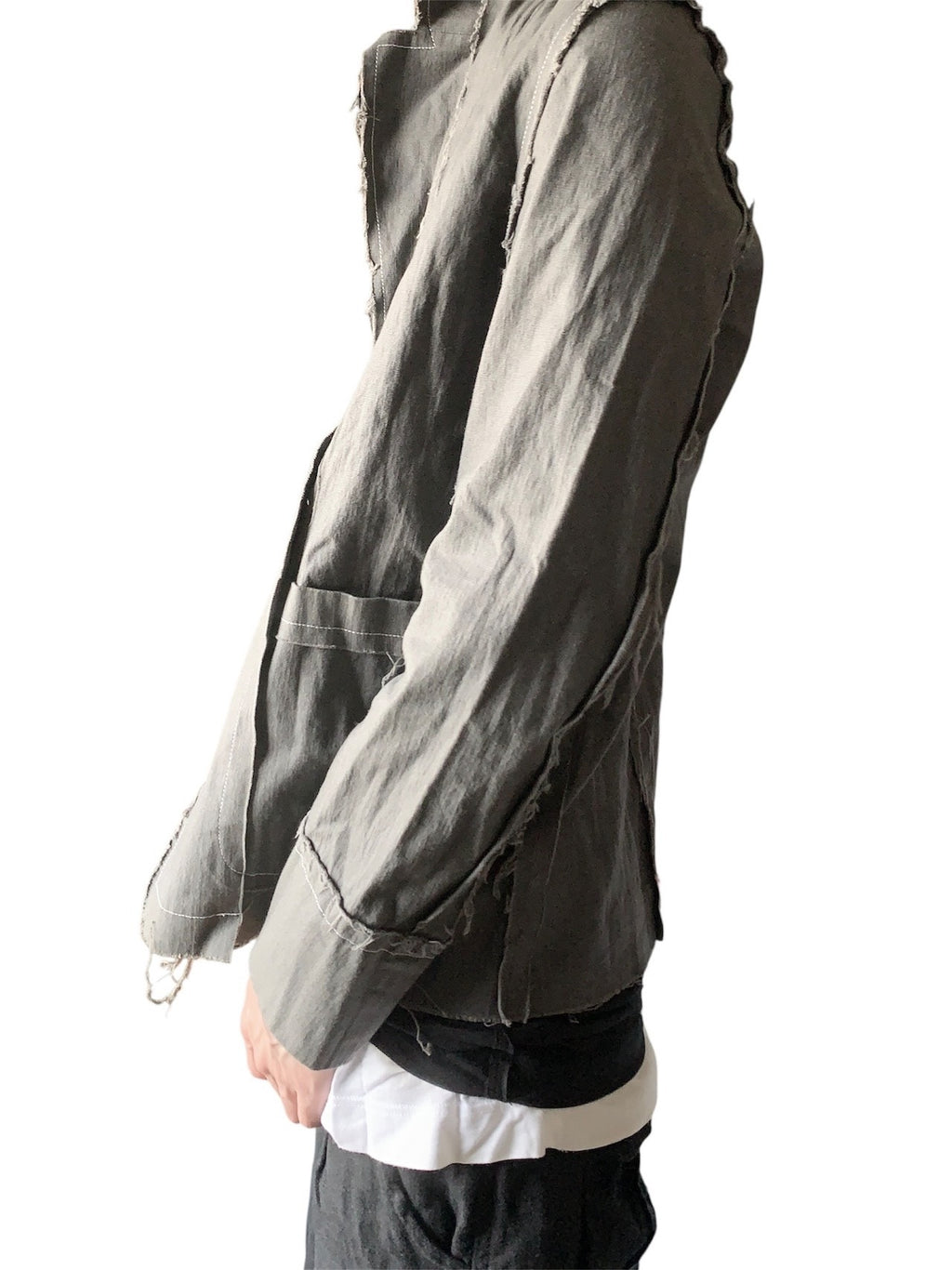 Undercover 2000s Distressed Cotton Linen Jacket