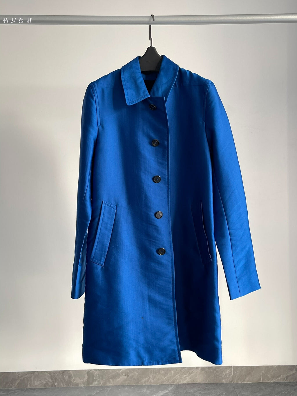 Ann Demeulemeester FW12 Electric Blue Cupro Jacket