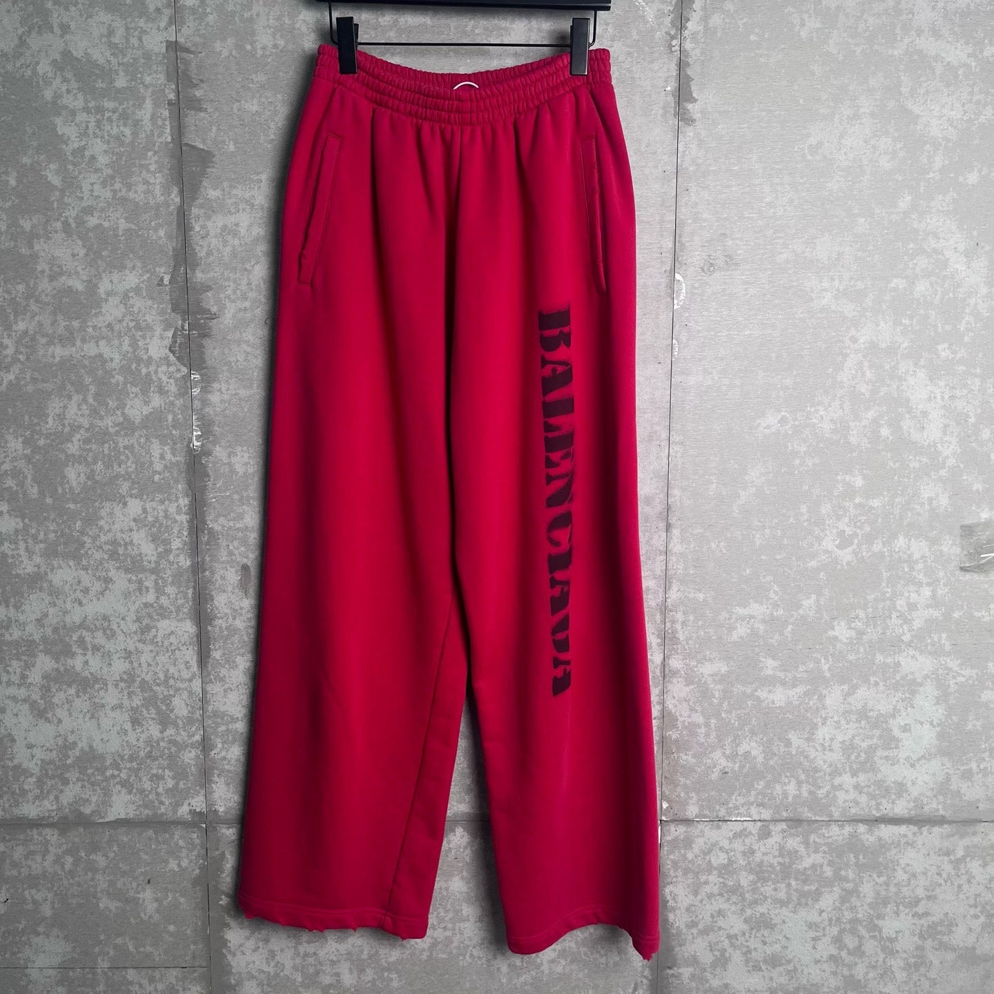 Balenciaga Red Logo Pants