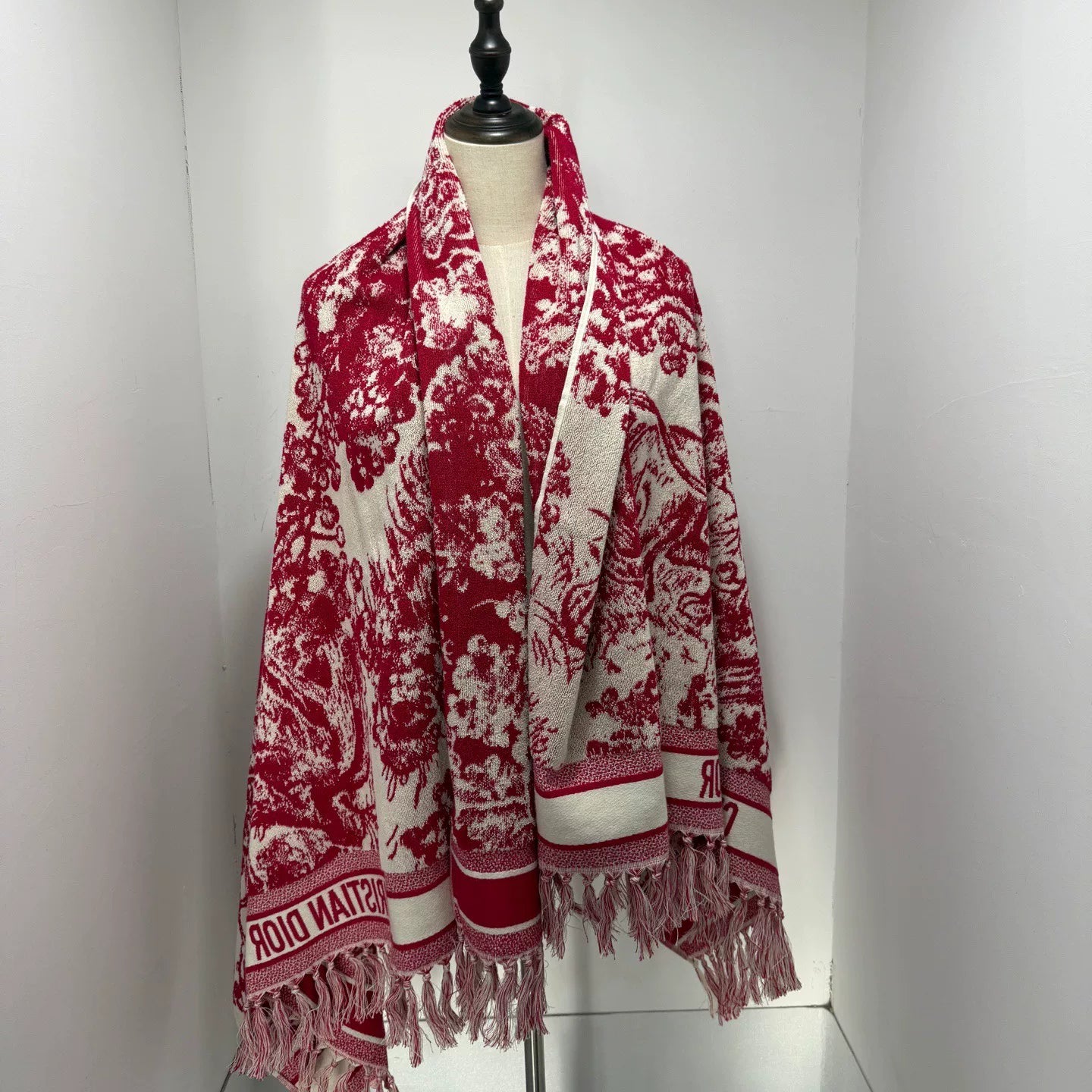 Dior Reversible Zoo Print Terry Cape