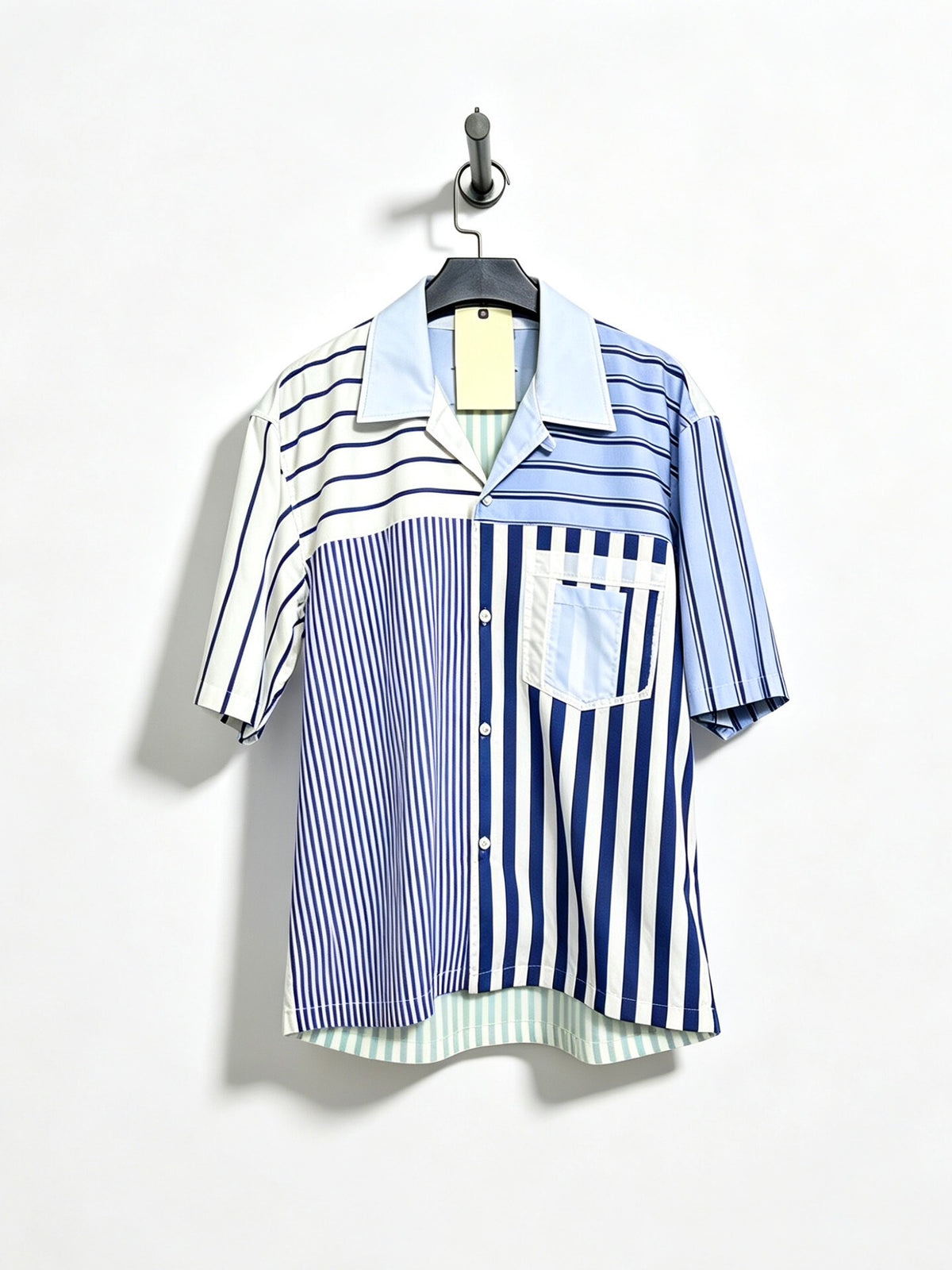 Maison Margiela Cuban Collar Striped Shirt