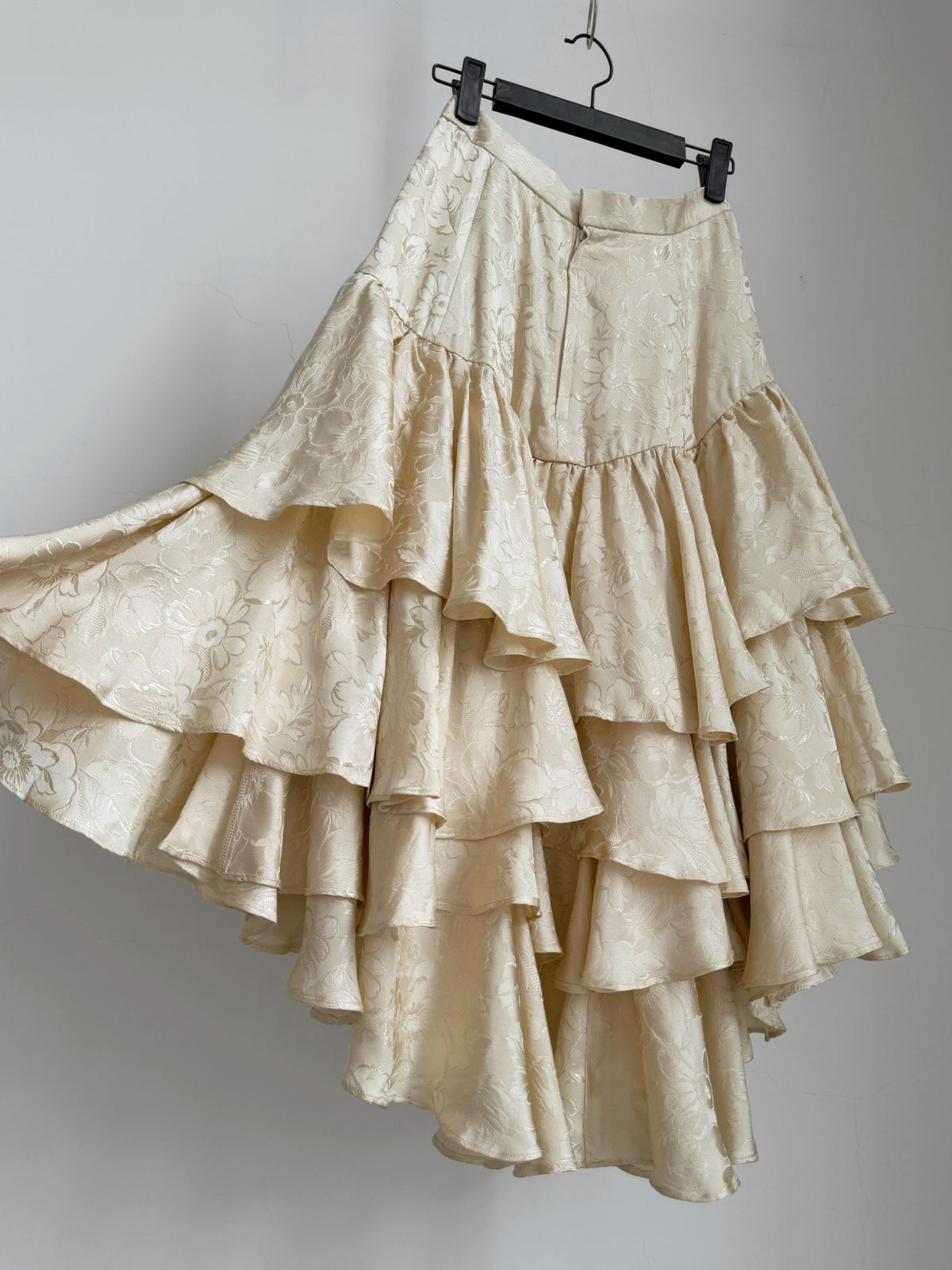 Comme Des Garcons Midi Silk Skirt