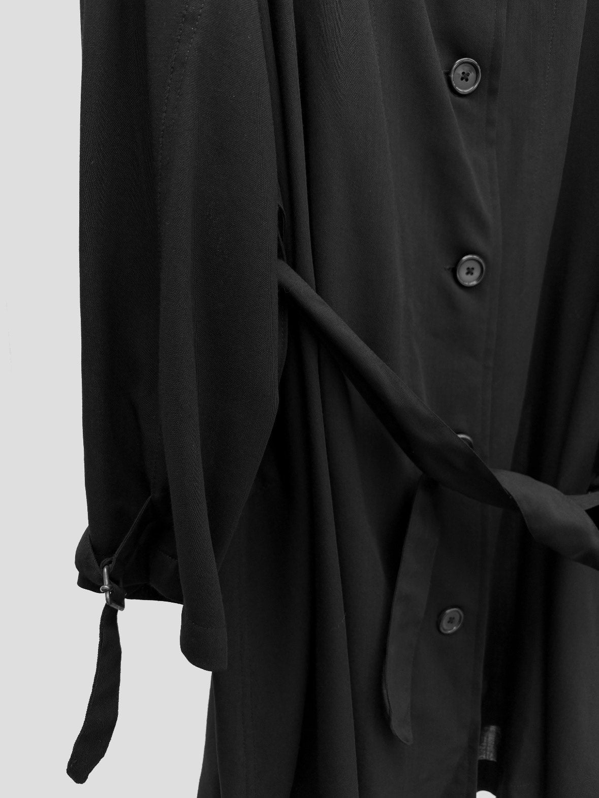 Ann Demeulemeester SS20 Wool Lace-Up Coat