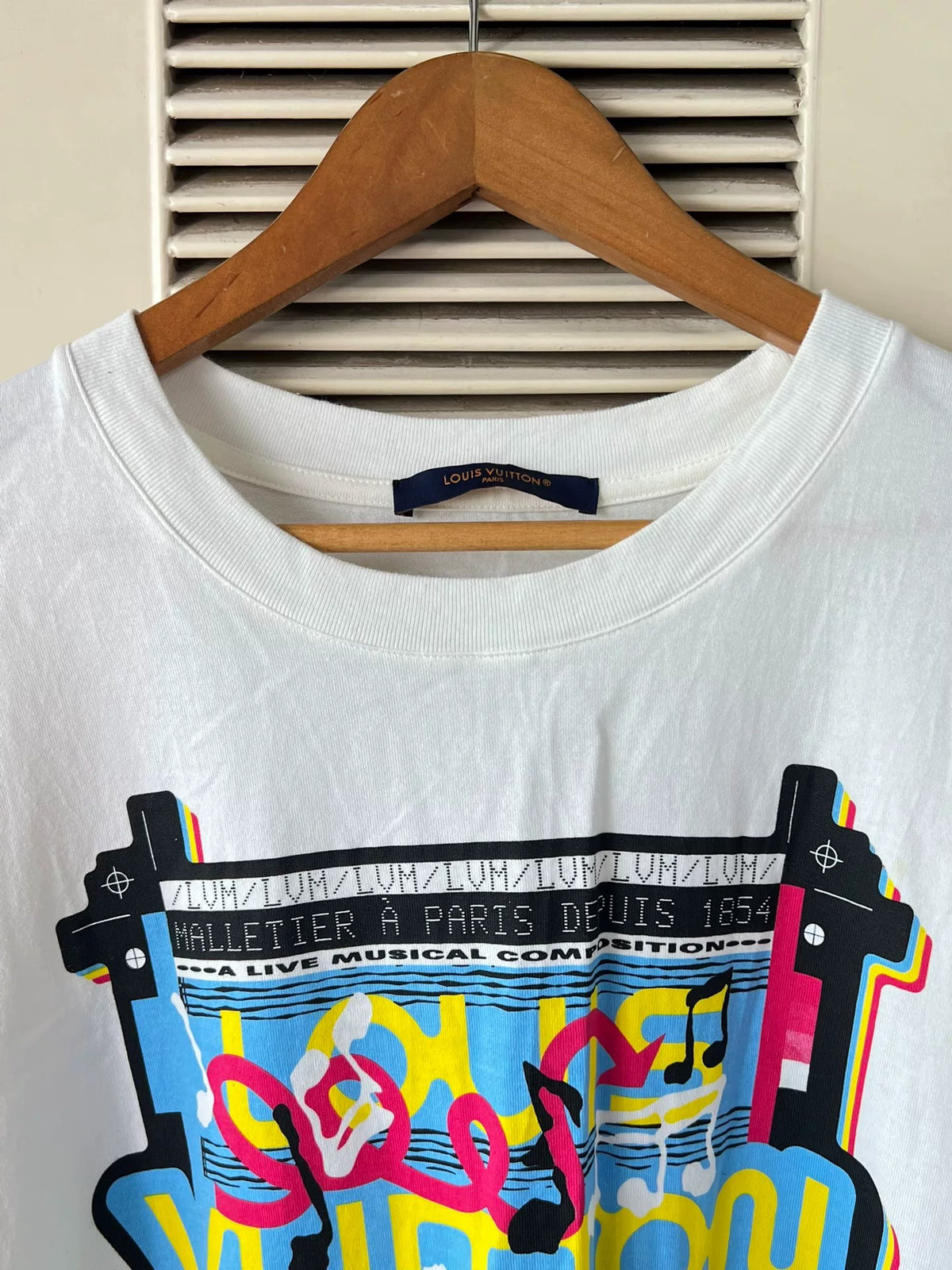 Louis Vuitton Jazz Band Print Short-Sleeve T-Shirt
