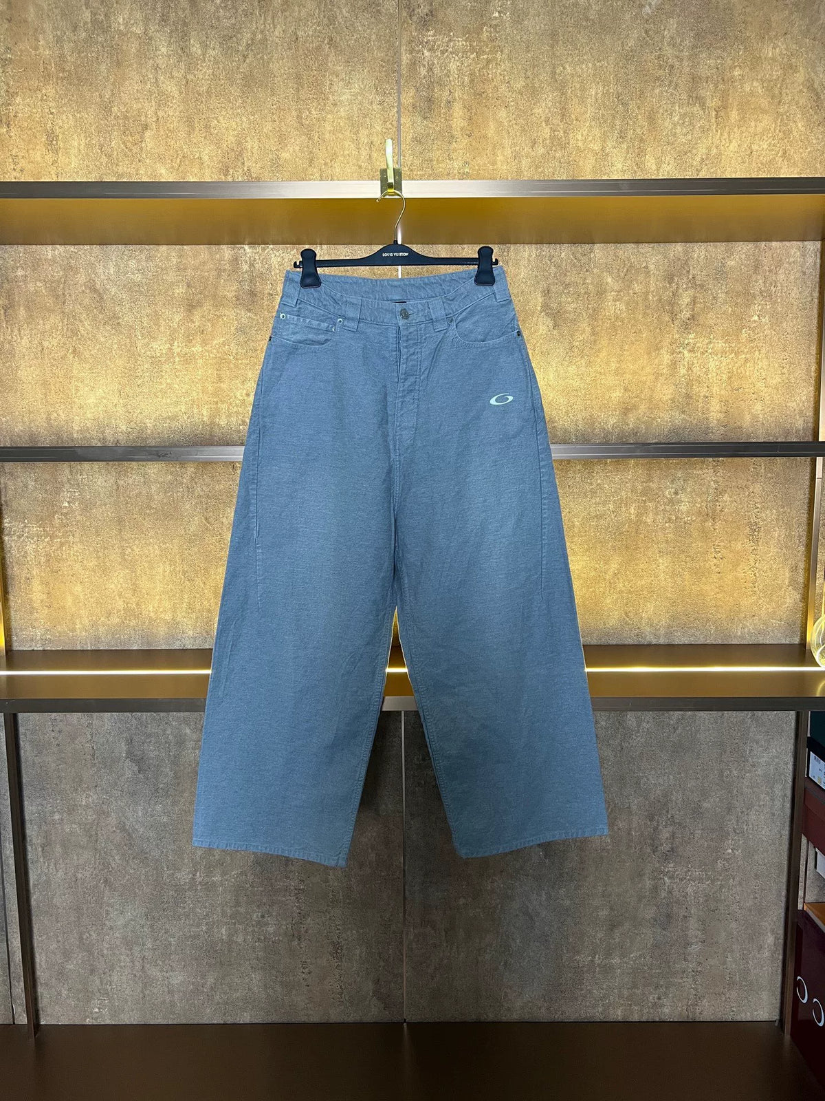 Balenciaga Single Ring Embroidery Denim Jeans