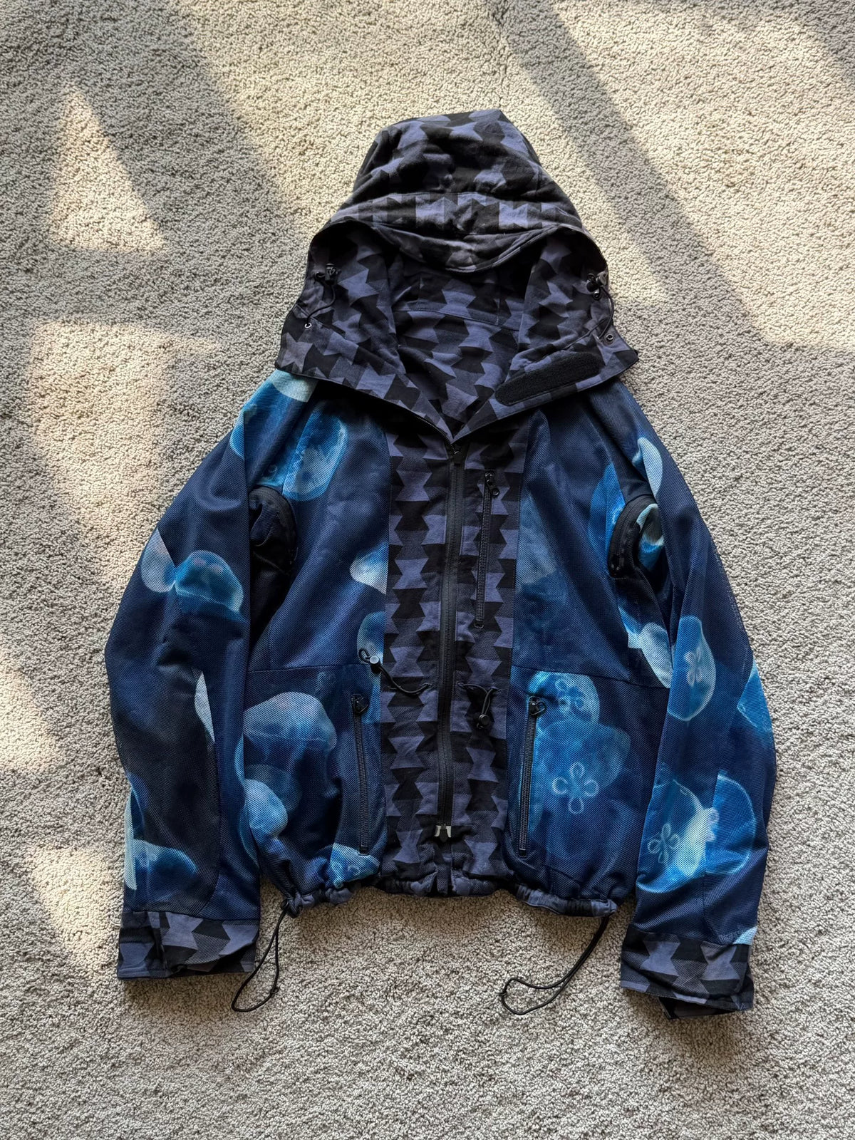 AW09 Phenomenon Mesh Jellyfish Plaid Parka