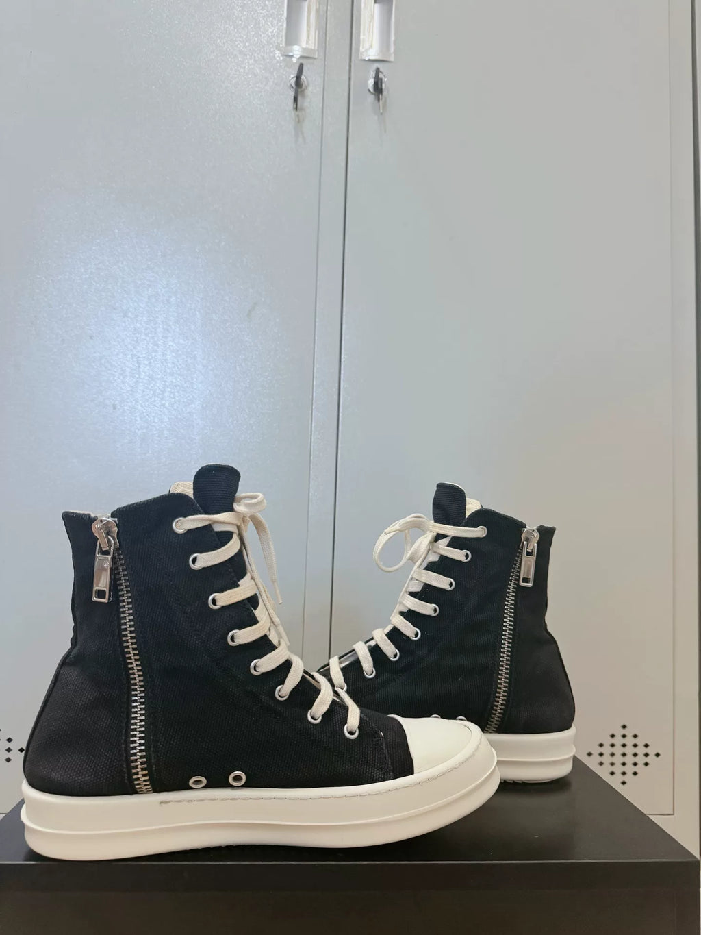 Rick Owens Drkshdw Canvas Sneakers