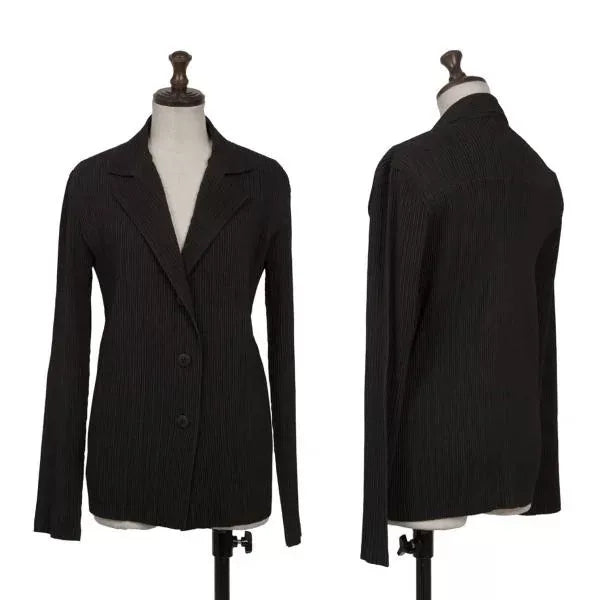 Issey Miyake Vintage Black Pleated Top