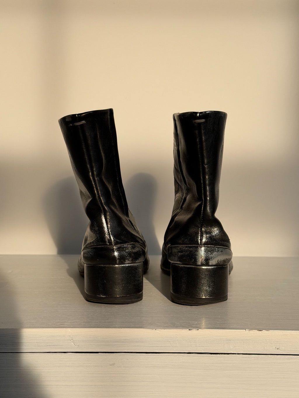 Maison Margiela Color Wash Leather Tabi Shoes