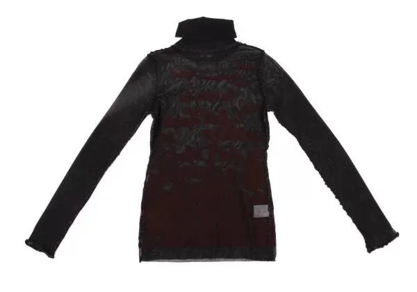 Jean Paul Gaultier Vintage Black Patterned Mesh Top
