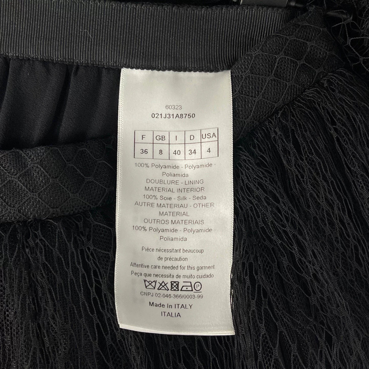 Dior Mesh Skirt