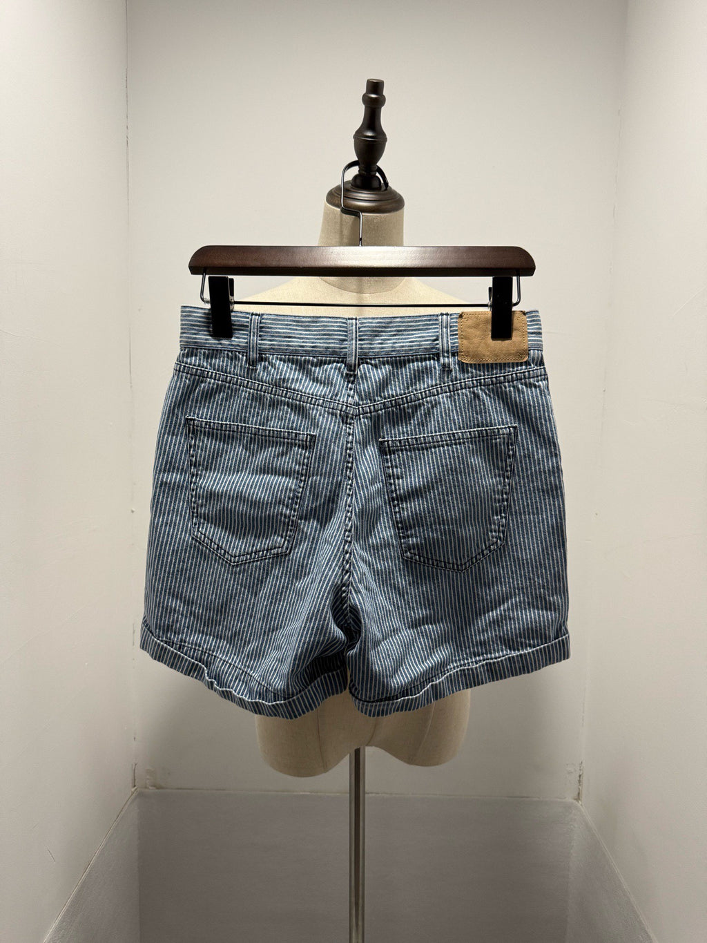 Celine Triomphe Striped Shorts