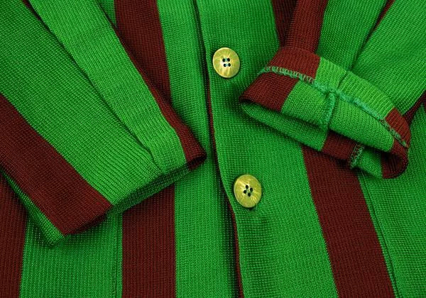 Issey Miyake Vintage Green Striped Top