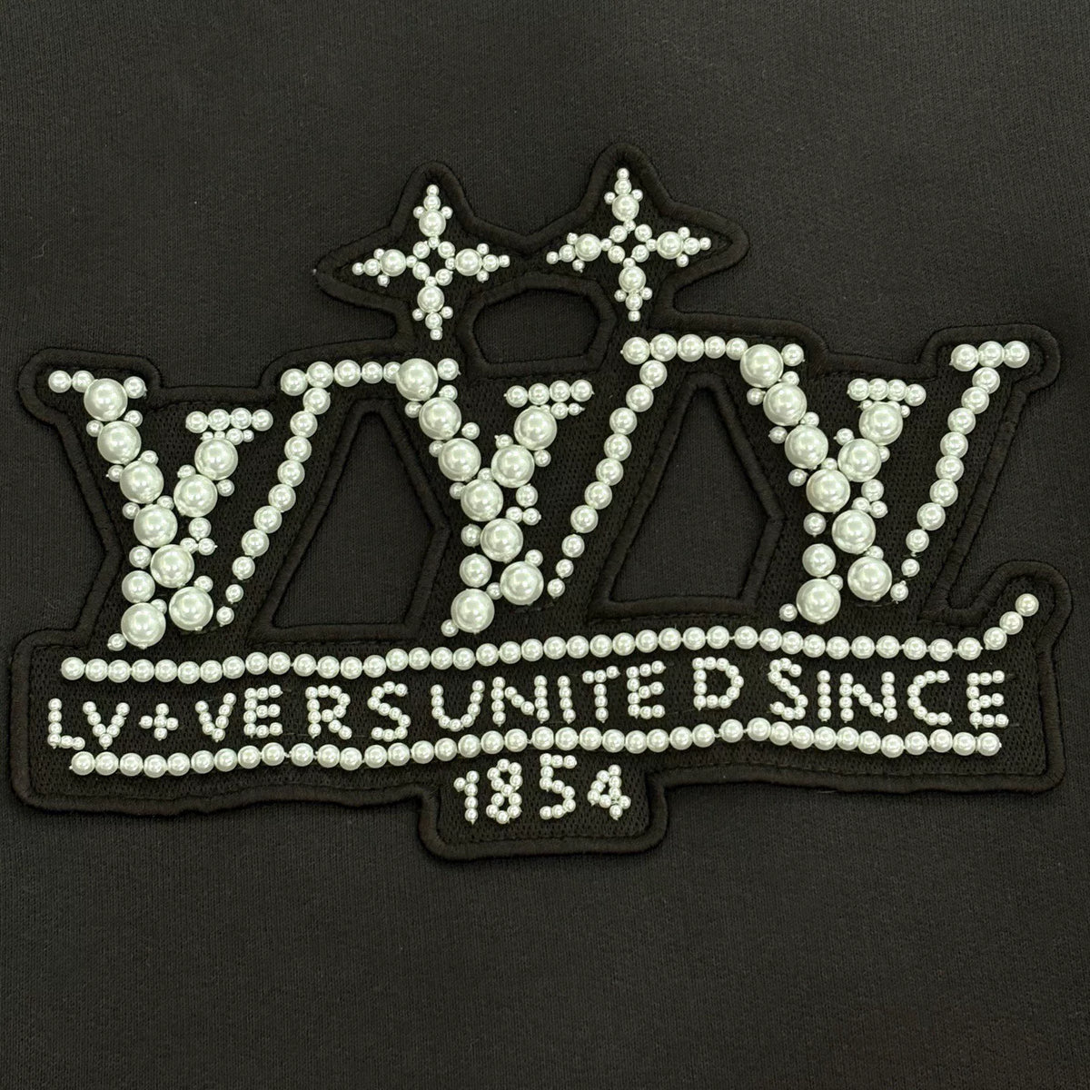 Louis Vuitton LV SS25 Rhinestone Logo Hoodie