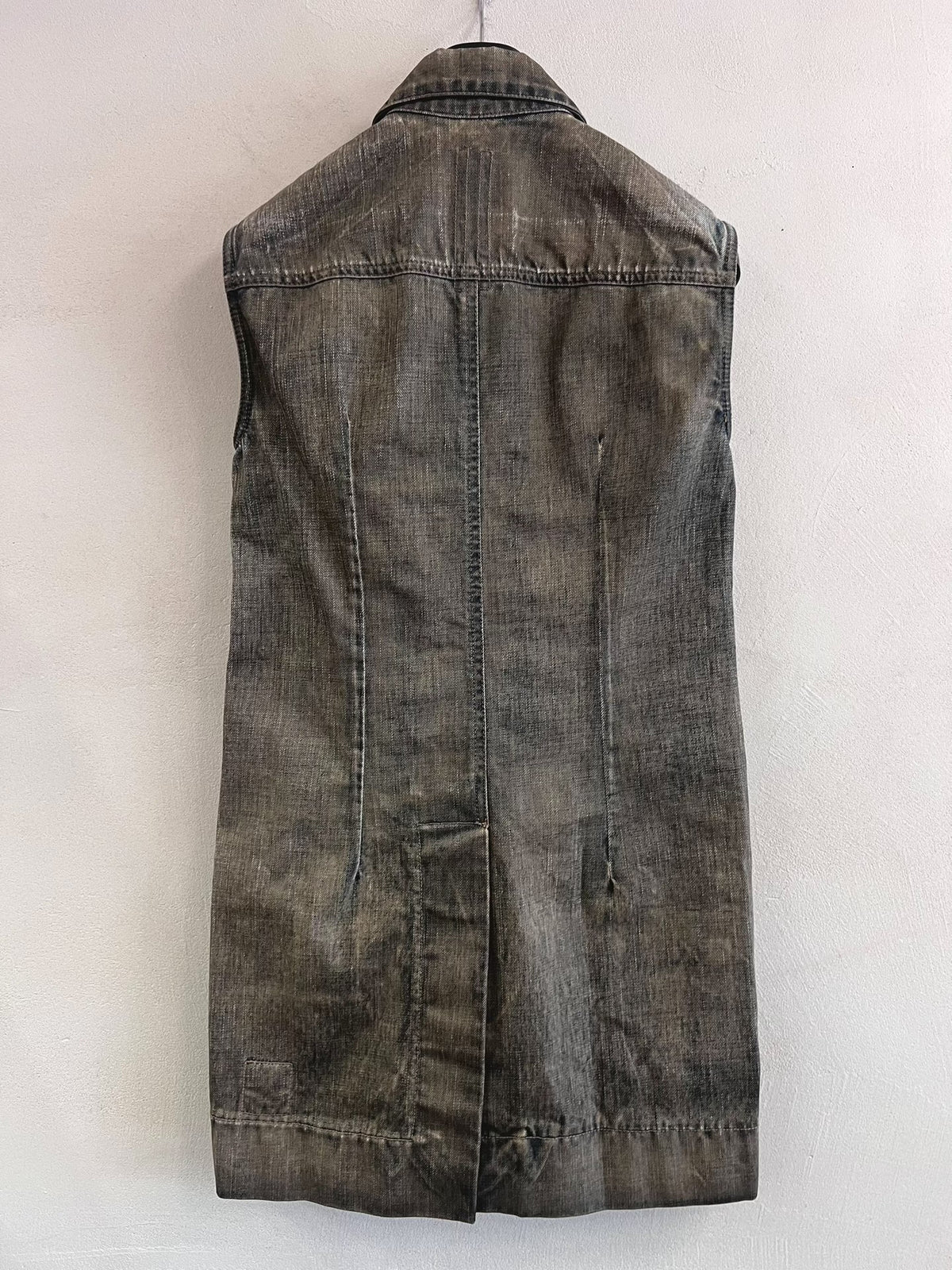 Rick Owens Distressed Denim Vest