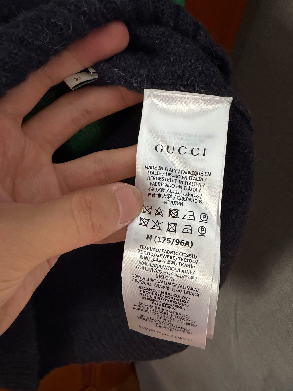 Gucci Contrast-Color Striped Wool Sweater