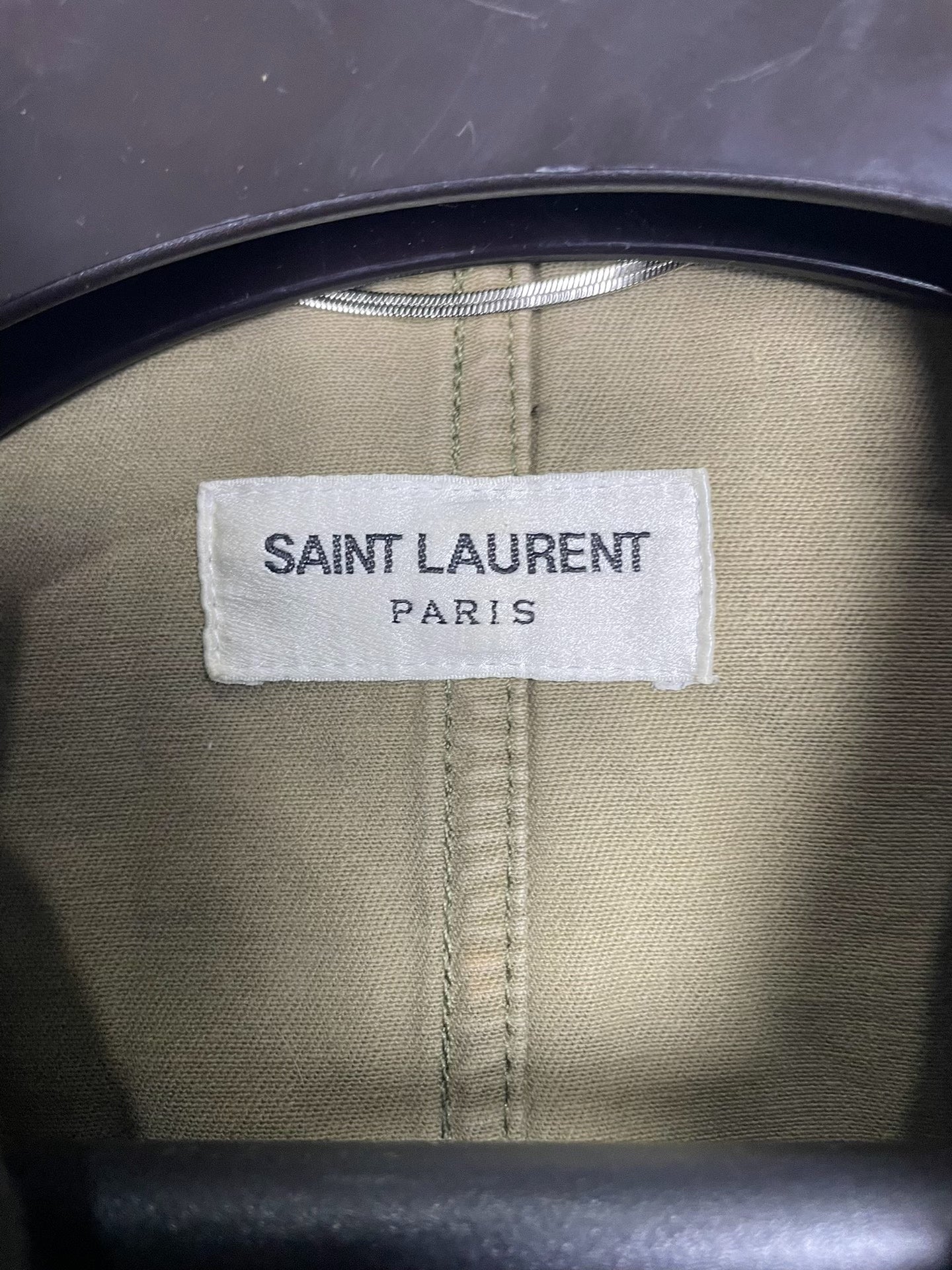 Saint Laurent SS15 Camouflage Military Fringe Jacket
