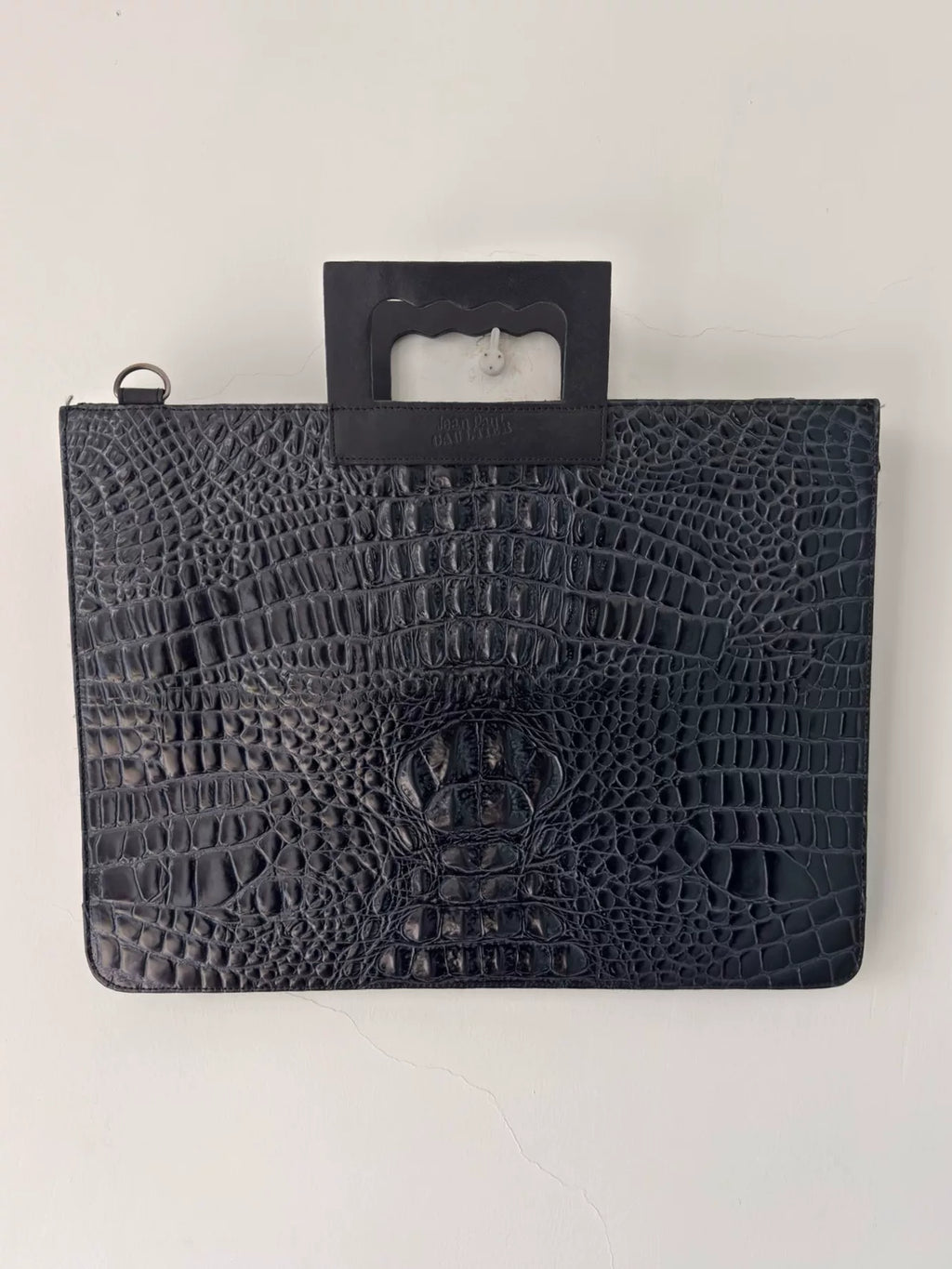1990s Jean Paul Gaultier Blue Crocodile-Leather Bag