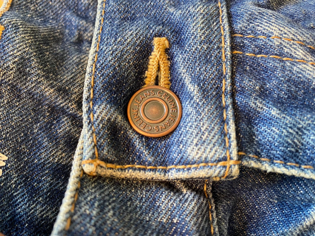 Celine Chain Logo Denim Jeans