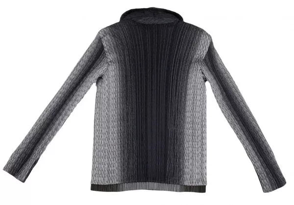 Issey Miyake Vintage Grey Gradient Pleated Top
