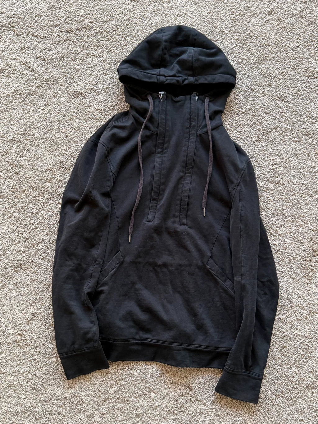 Helmut Lang Double Zip Hooded Sweatshirt