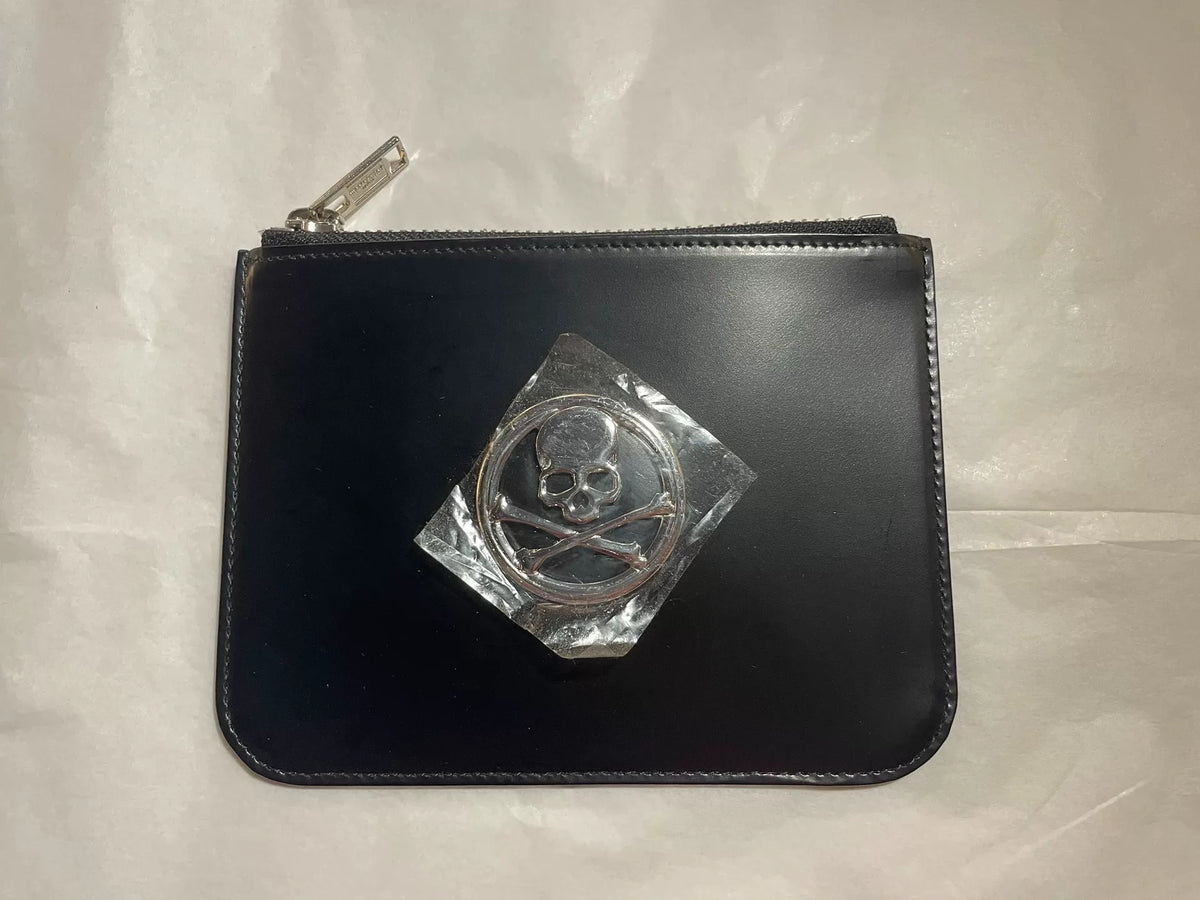 mastermind Japan × PORTER Black Zip-Up Cowhide Wallet