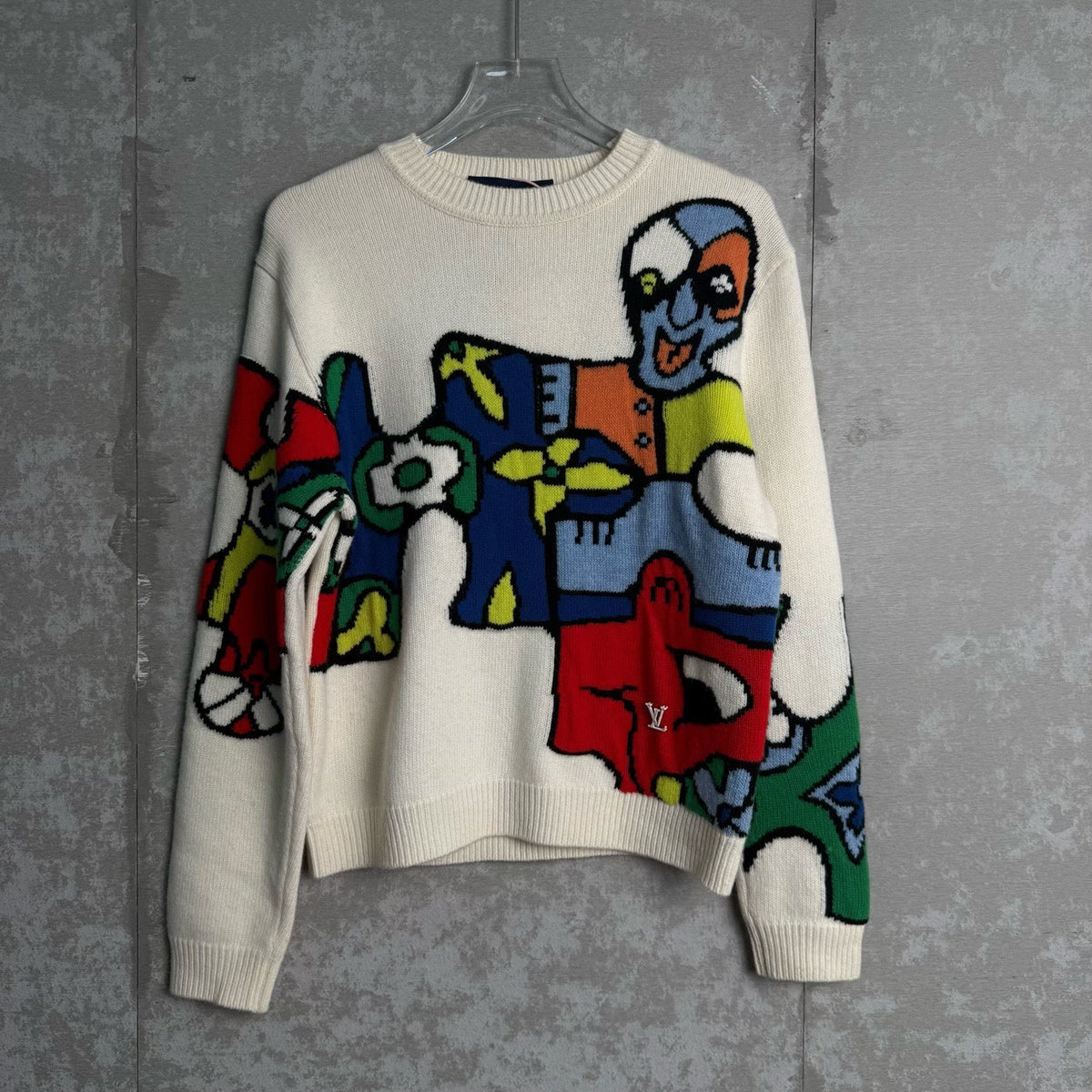 Louis Vuitton Colorful Graffiti Wool Sweater