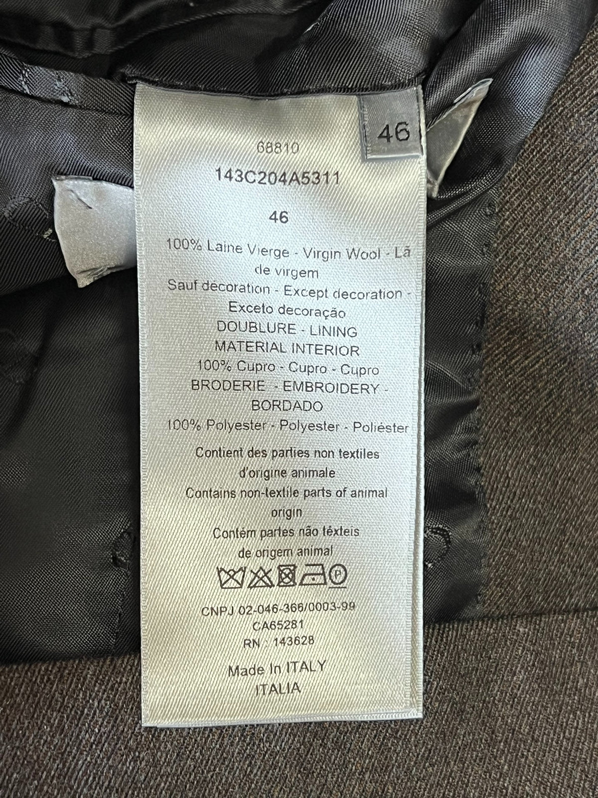 Dior Men's Wool Jacket