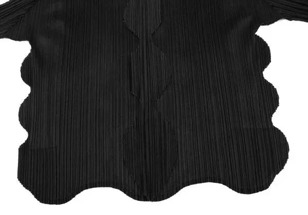 Issey Miyake Vintage Black Kelp Pleated Top