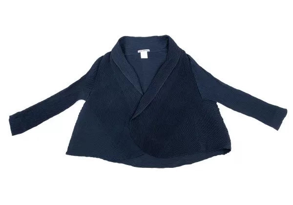 Issey Miyake Vintage Blue Line Pleated Top